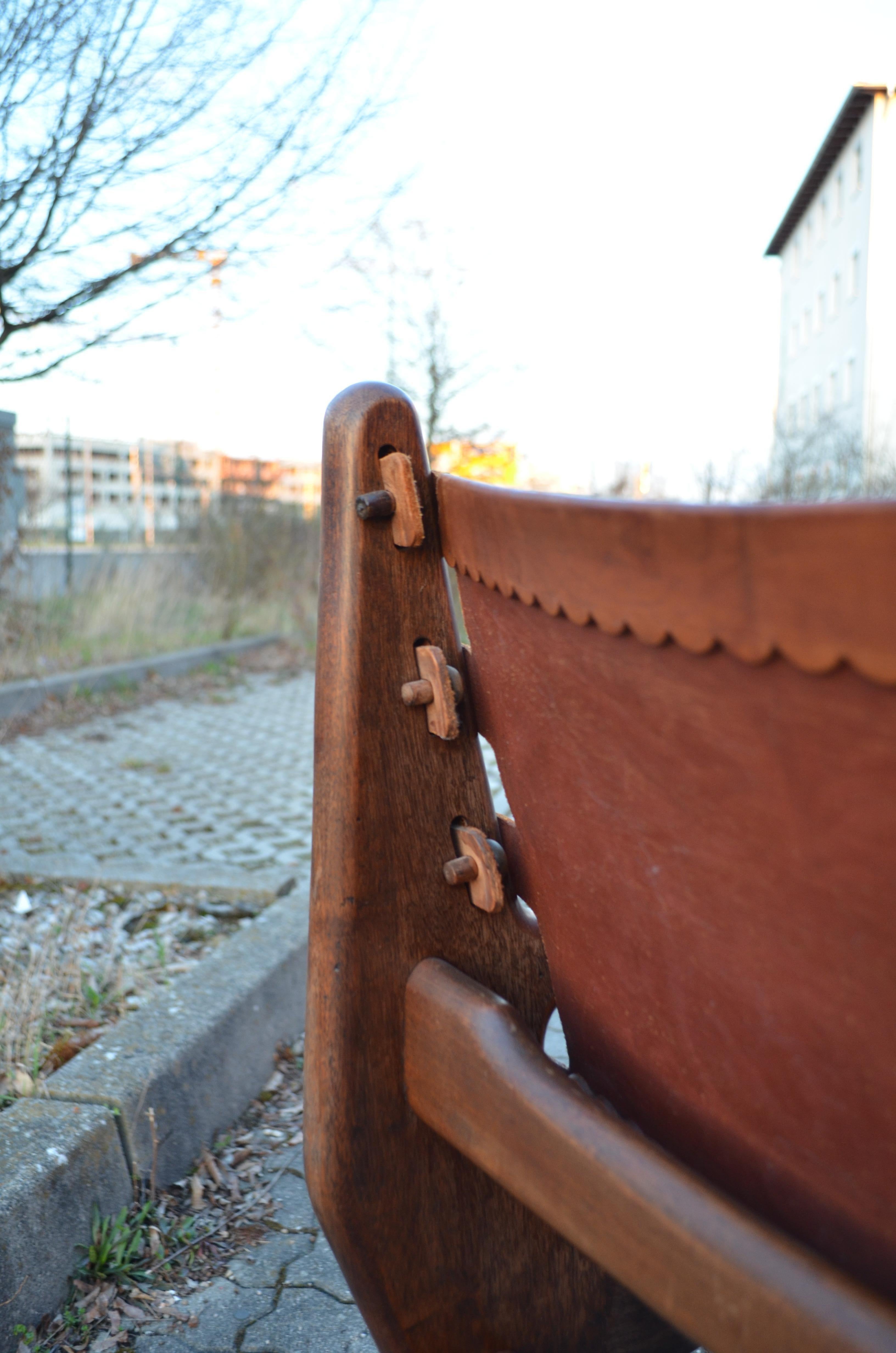 Angel Pazmino Leather Rare Lounge Chairs for Muebles de Estilo, Set of 2 For Sale 14