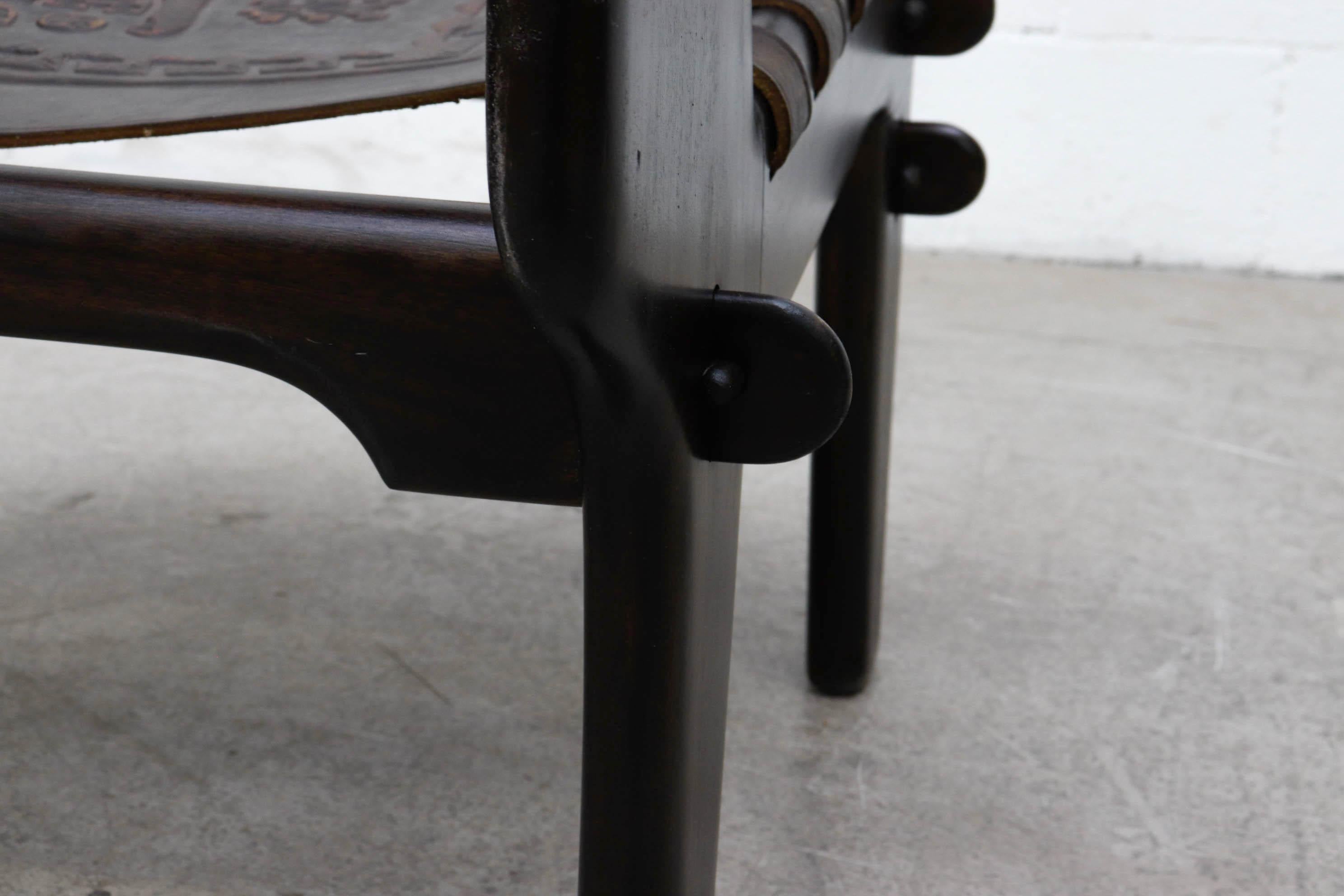 Angel Pazmino Leather Safari Chair 3