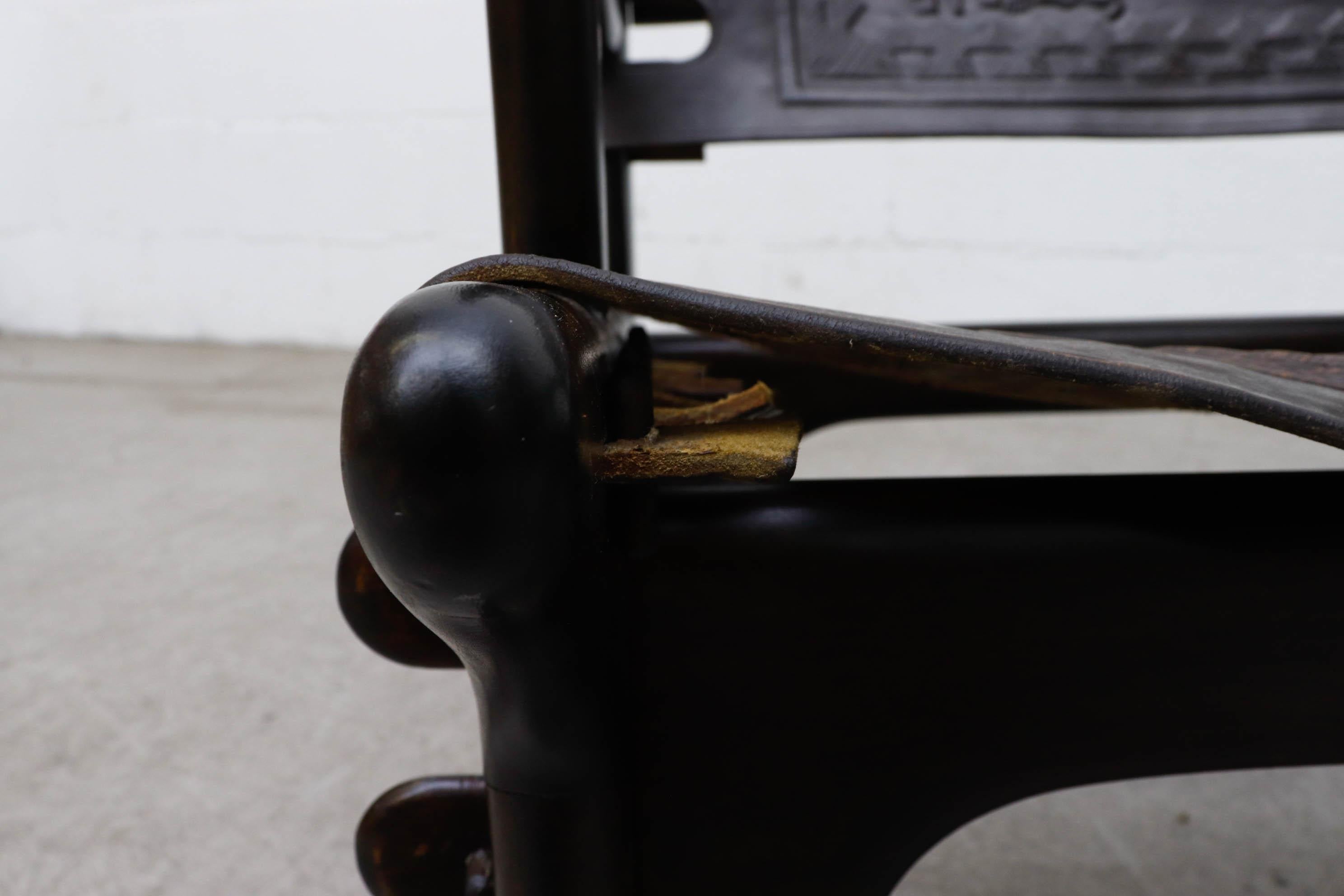 Angel Pazmino Leather Safari Chair 11