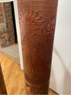 Lampade da terra Angel I. Pazmino in pelle stampata