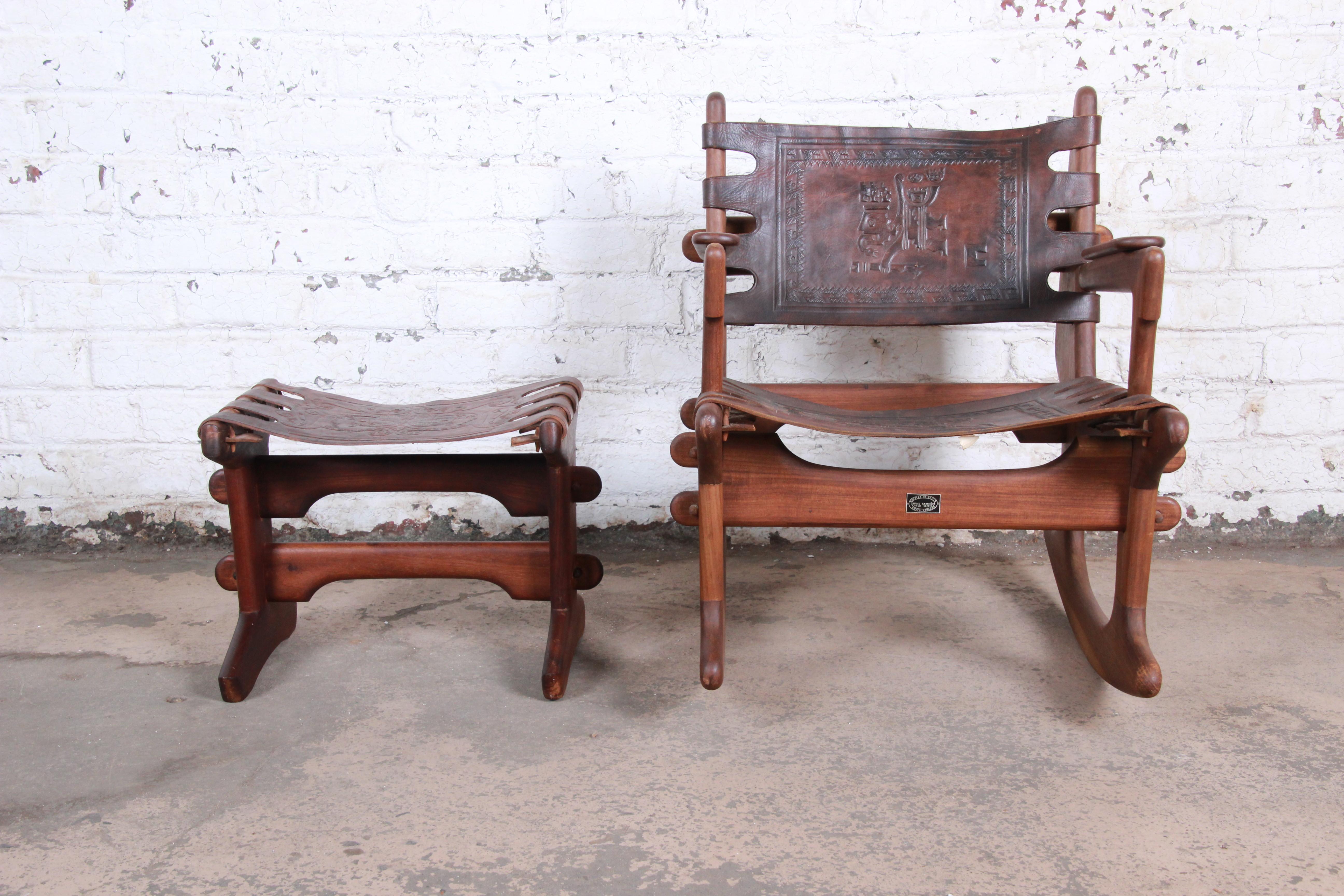 rocking chair with ottoman