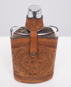Angel Pazmino Tequila Hip Flask  Ecuador  1960s