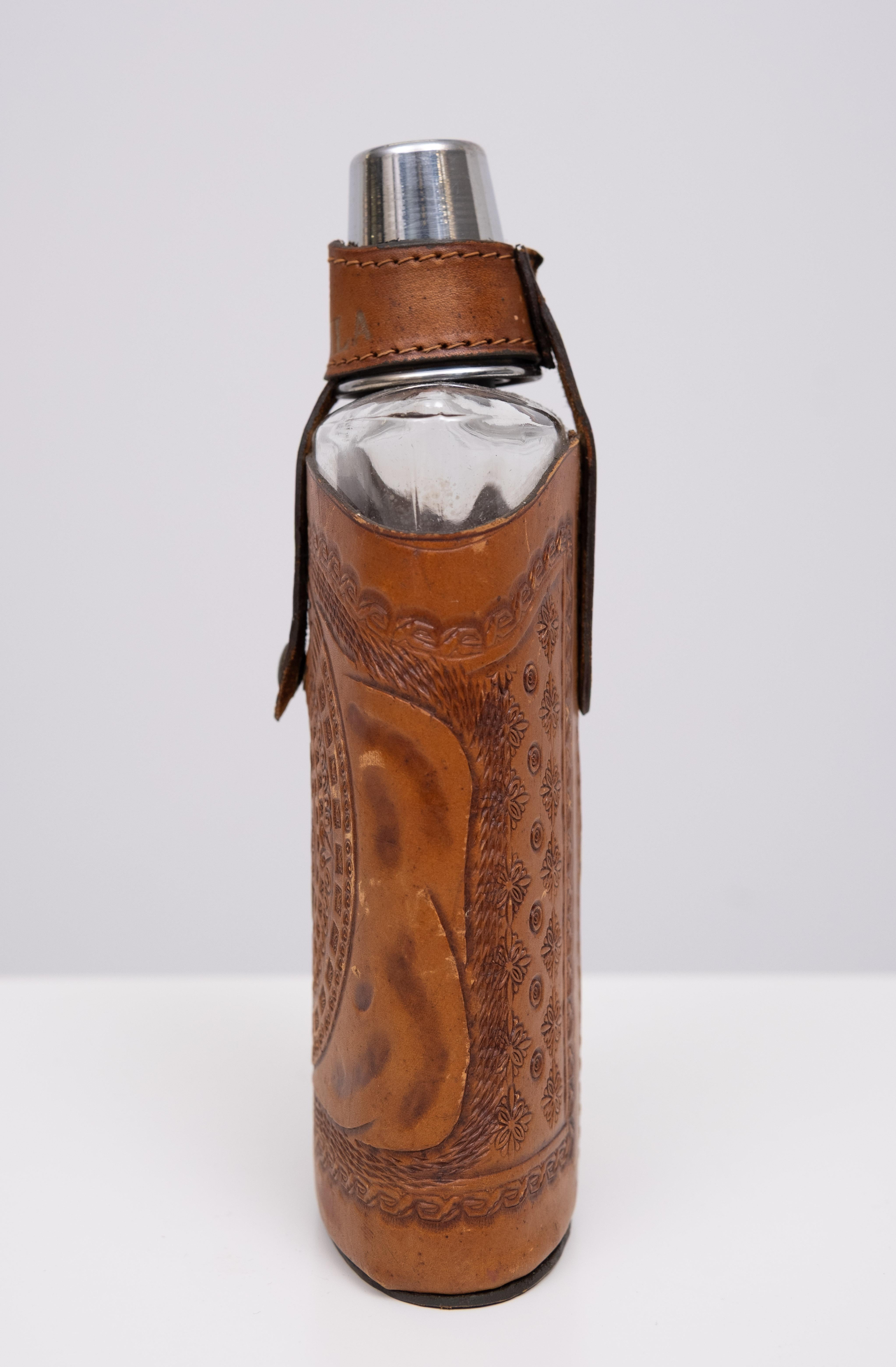 Angel Pazmino Tequila Flachmann  Ecuador  1960s im Angebot 1
