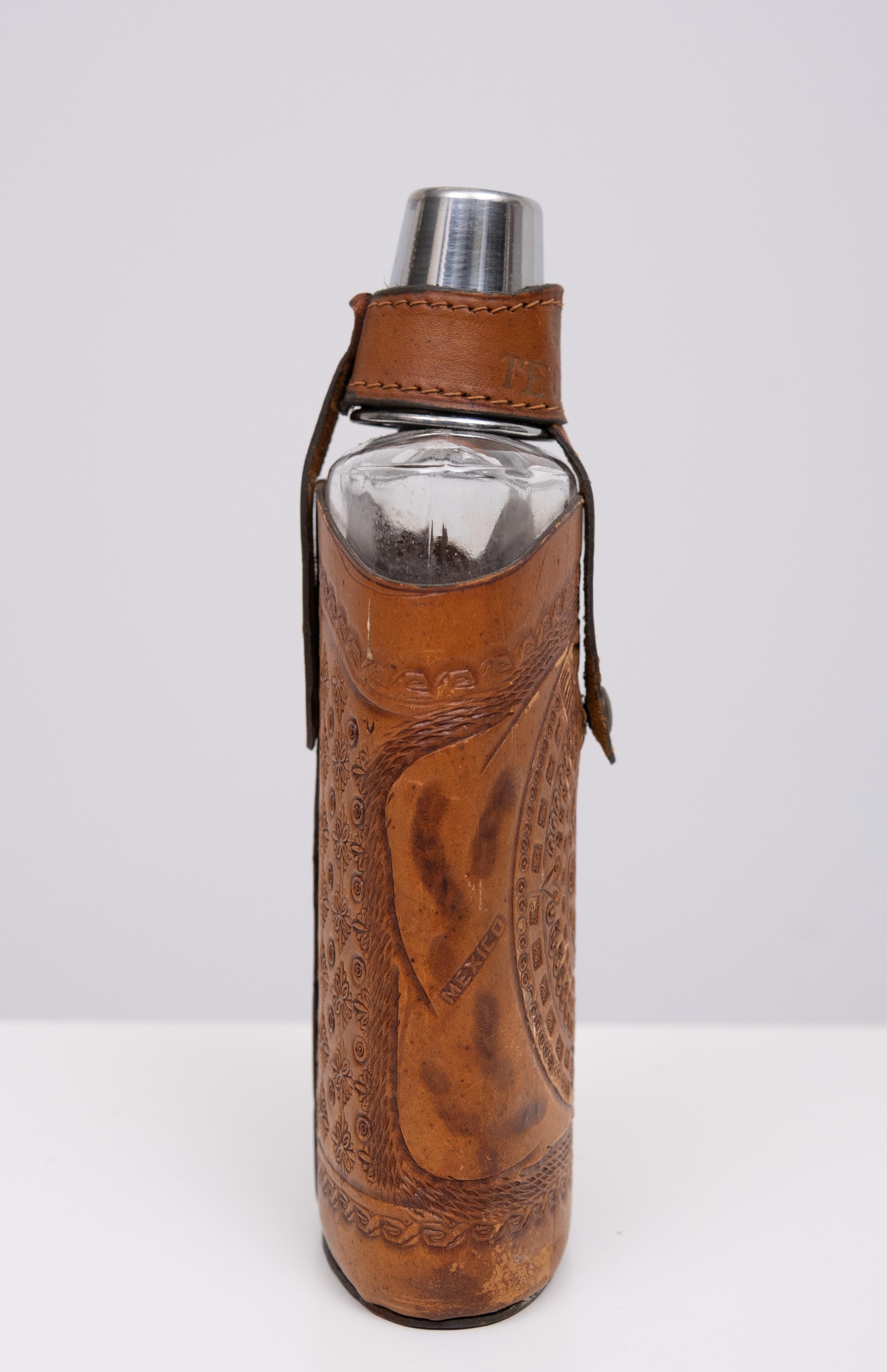 Angel Pazmino Tequila Flachmann  Ecuador  1960s im Angebot 2