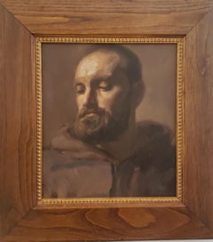 Giovanni Monaco , Portrait Monastic Monk, Classical Realism. Florence  Academy