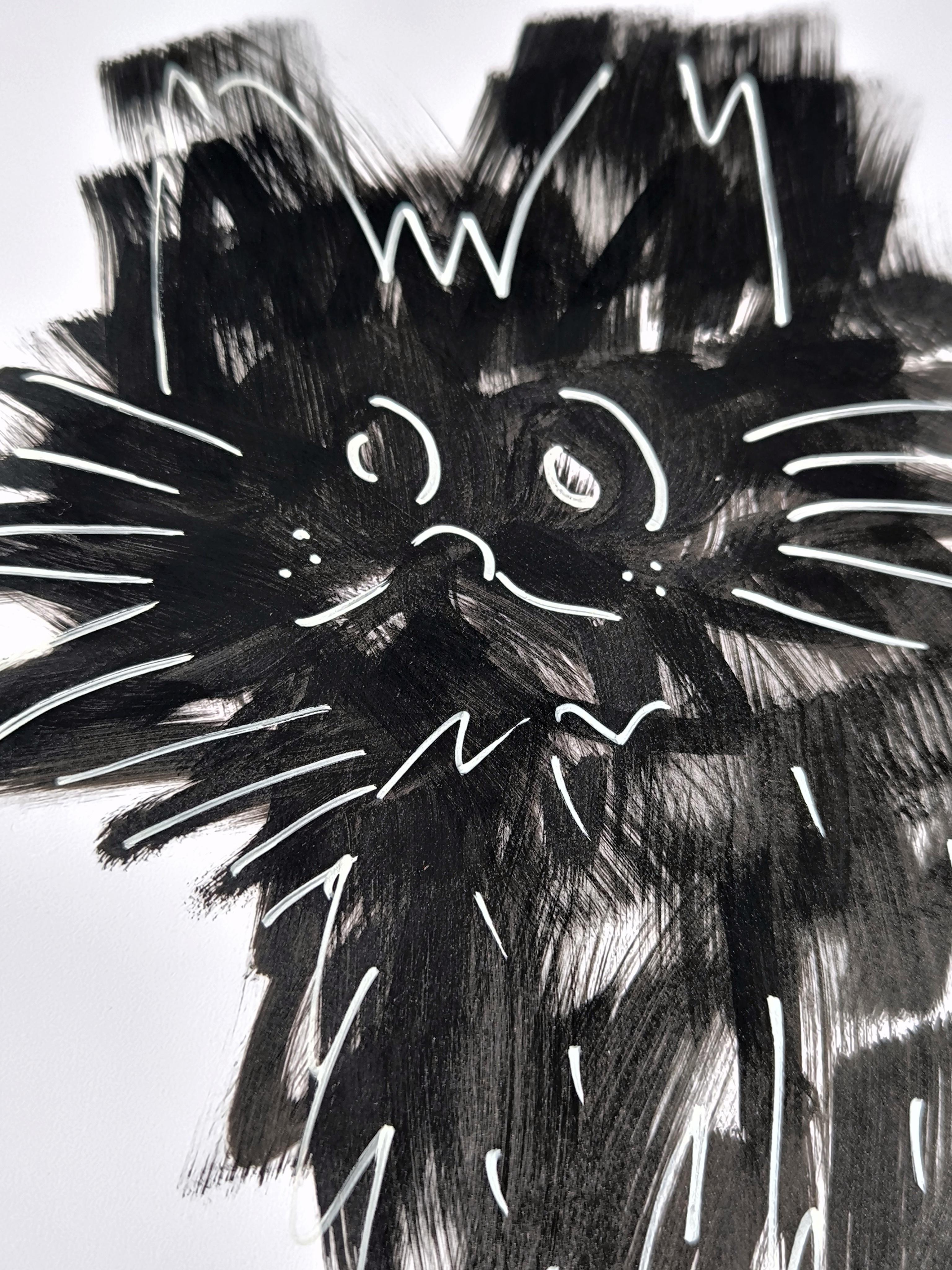 2 Zeichnungen, s/w – Painting von Angel Rivas