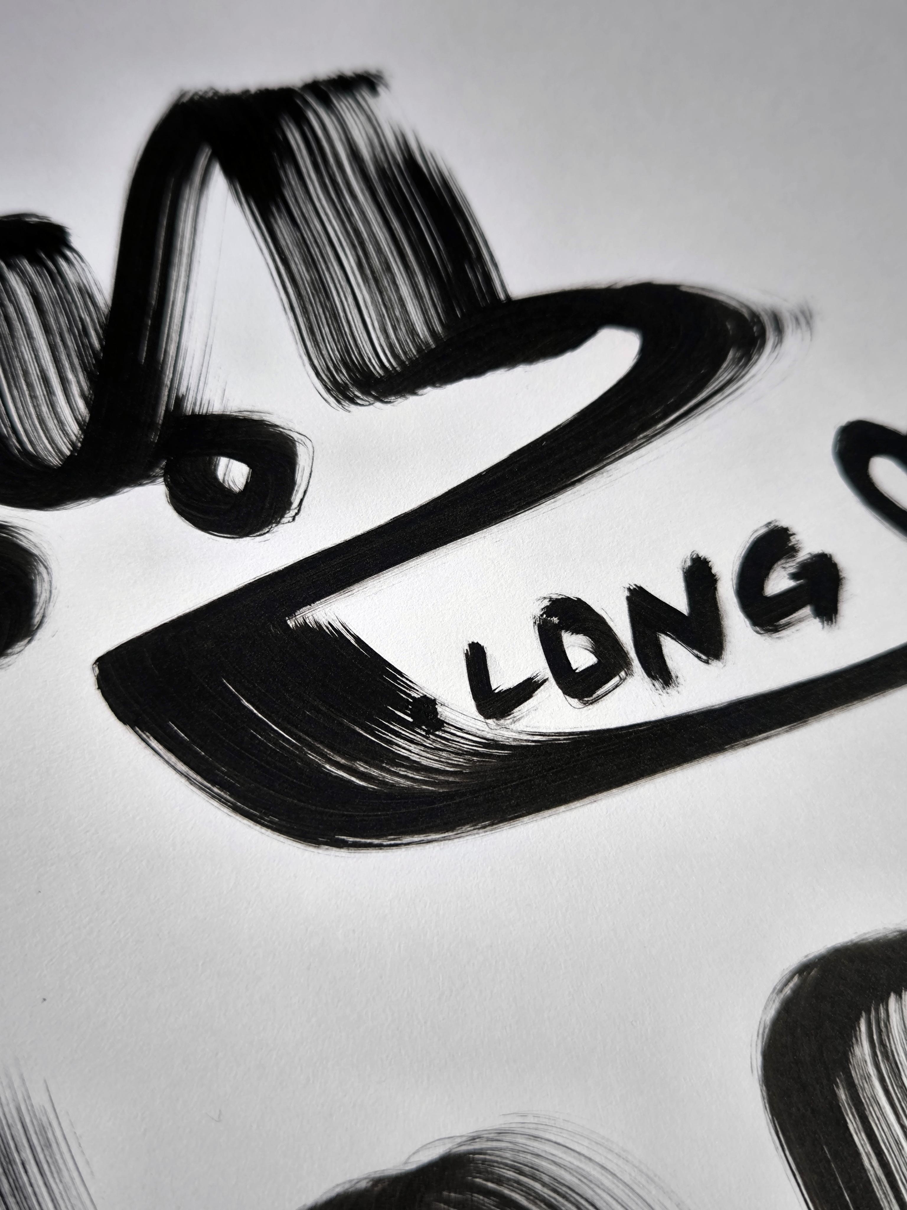 2 Zeichnungen, s/w (Neue Wilde), Painting, von Angel Rivas