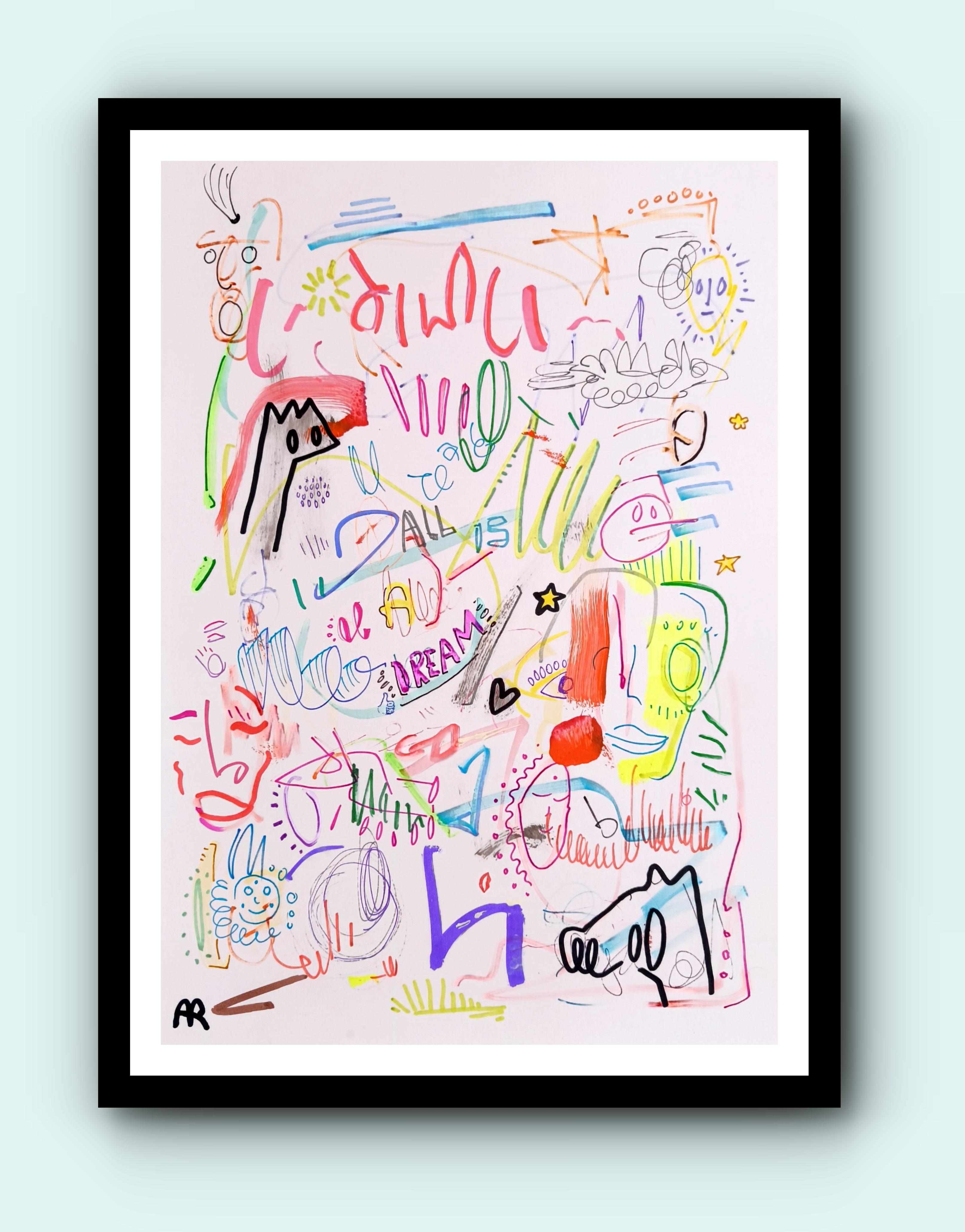 2 ZIEHUNGEN (Neue Wilde), Painting, von Angel Rivas