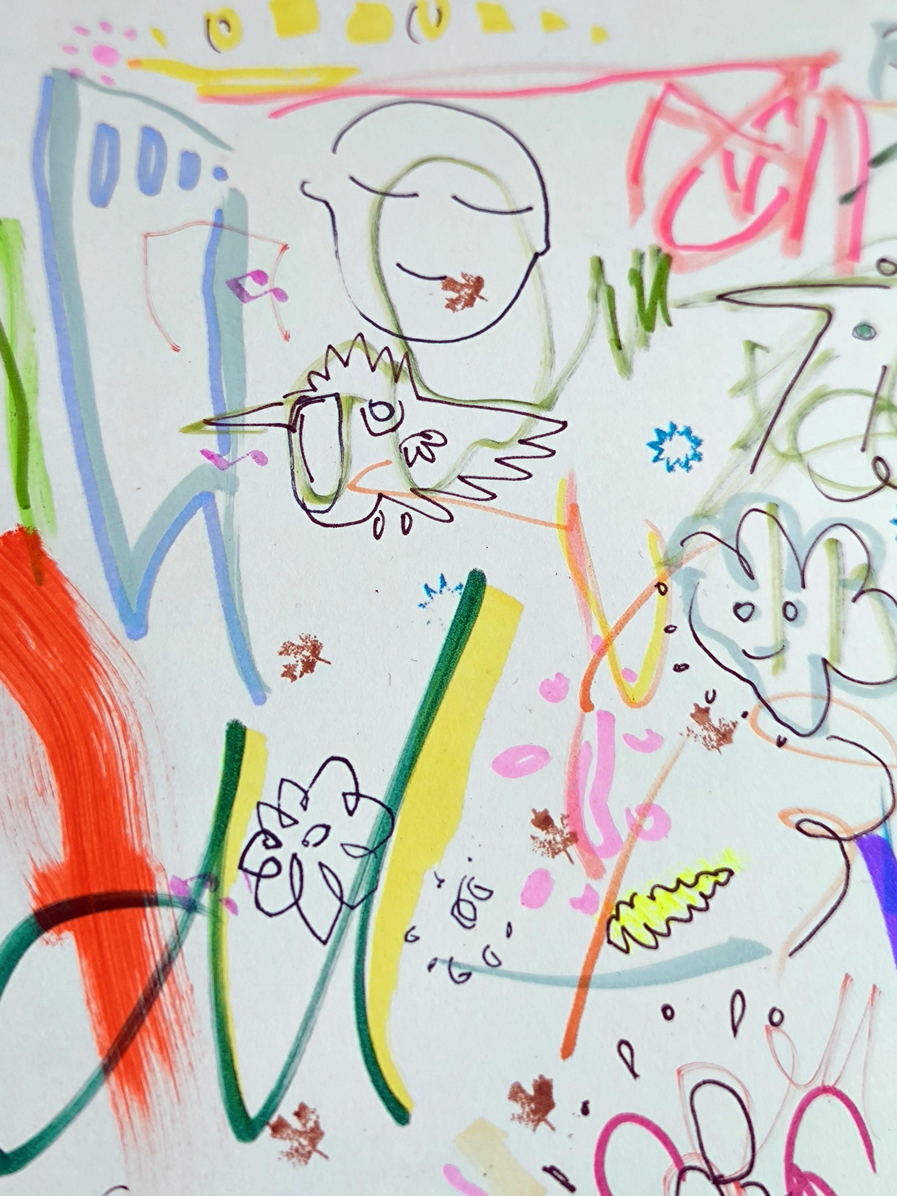 2 ZEICHNUNGEN von je 21x30cm

Marker auf Papier
Ungerahmt