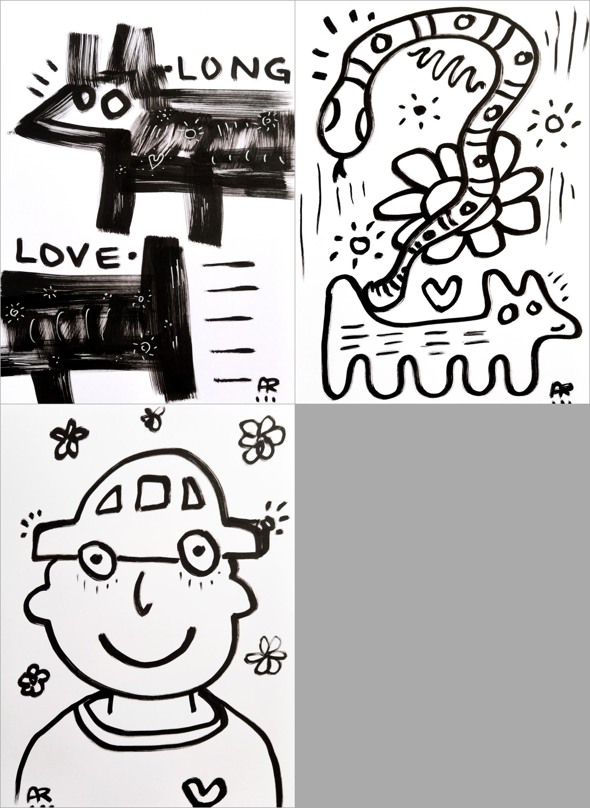 3 Dessins, N&B