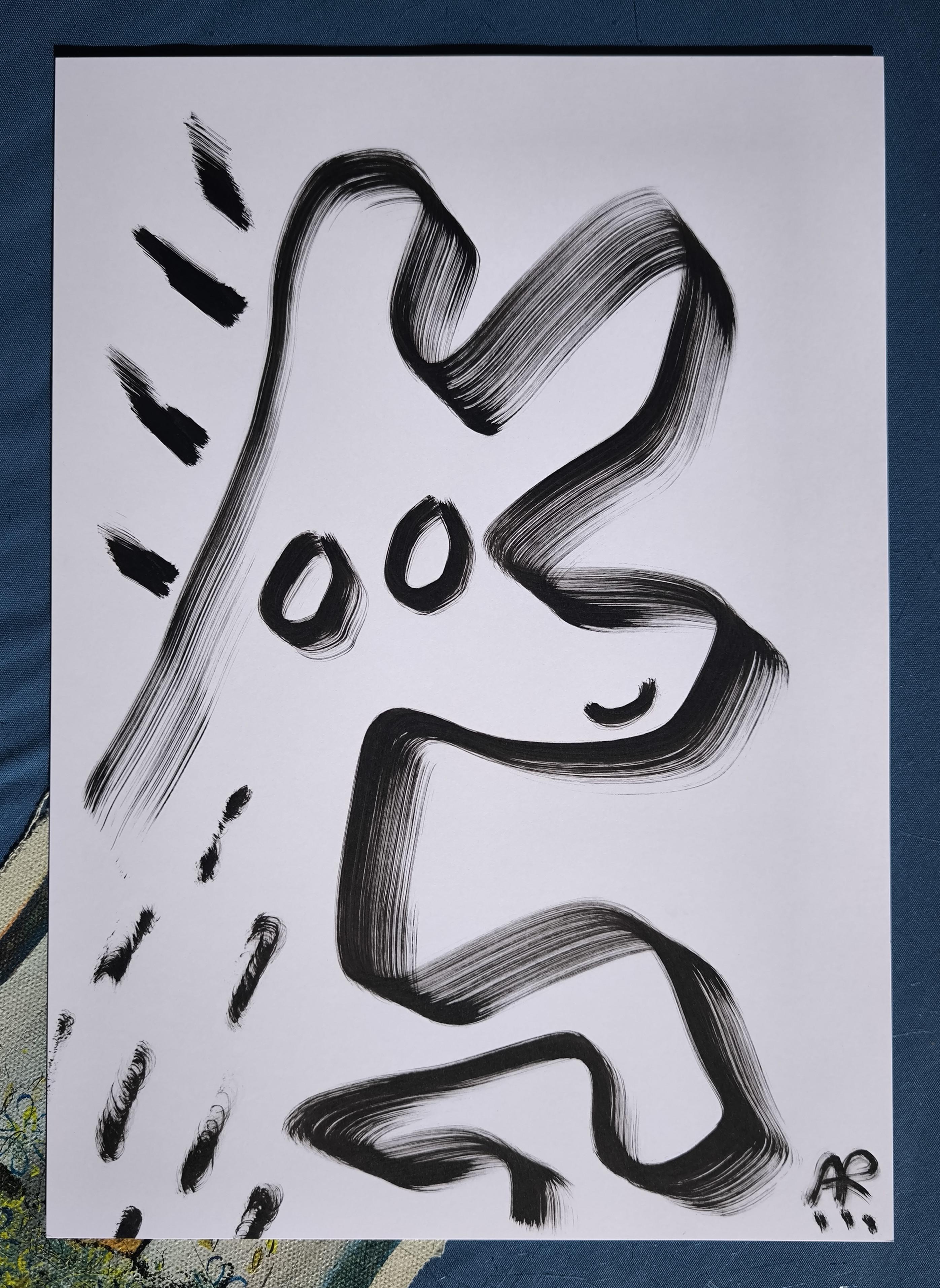 4 Zeichnungen, s/w im Angebot 7