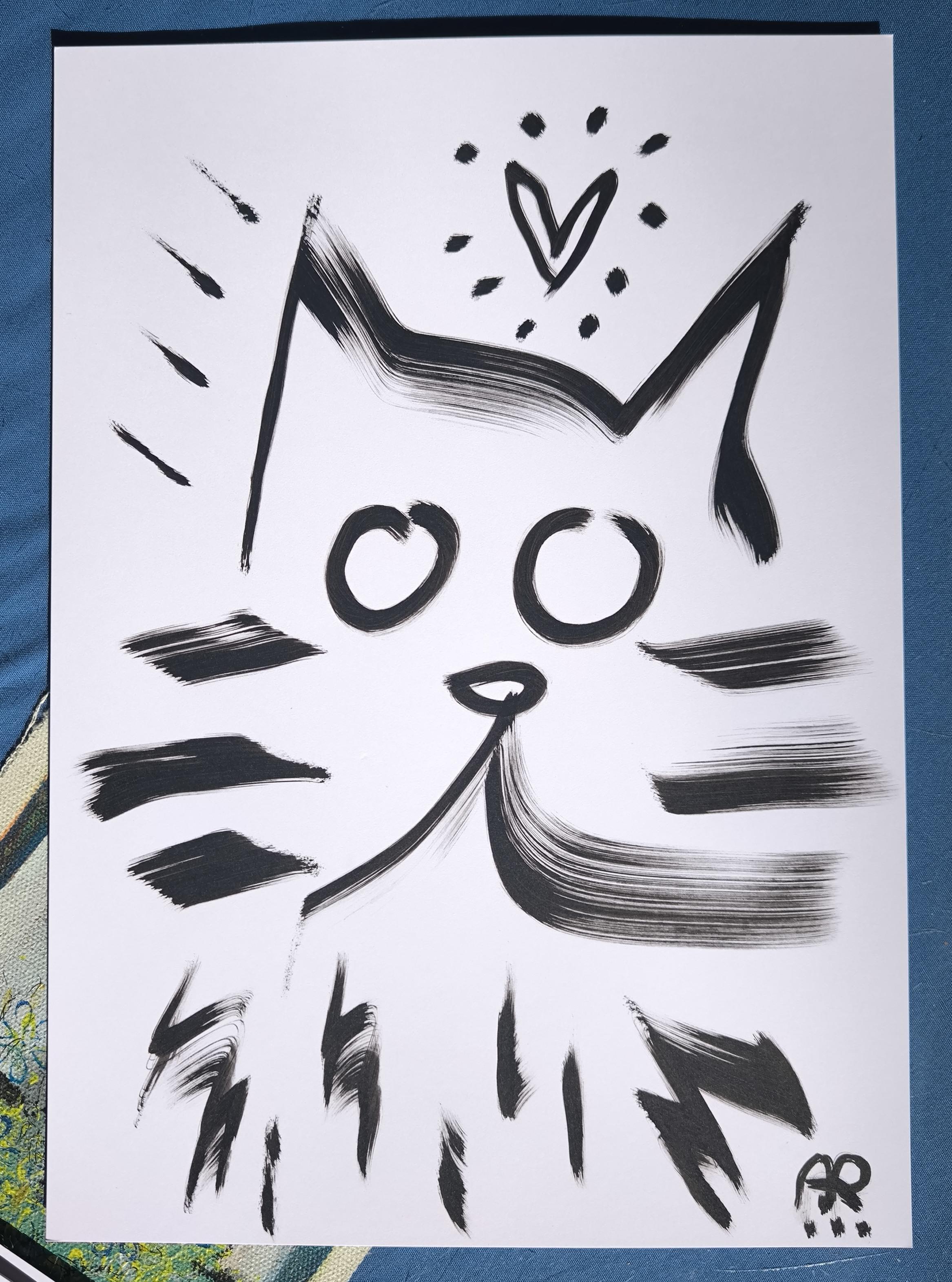 4 Zeichnungen, s/w im Angebot 8