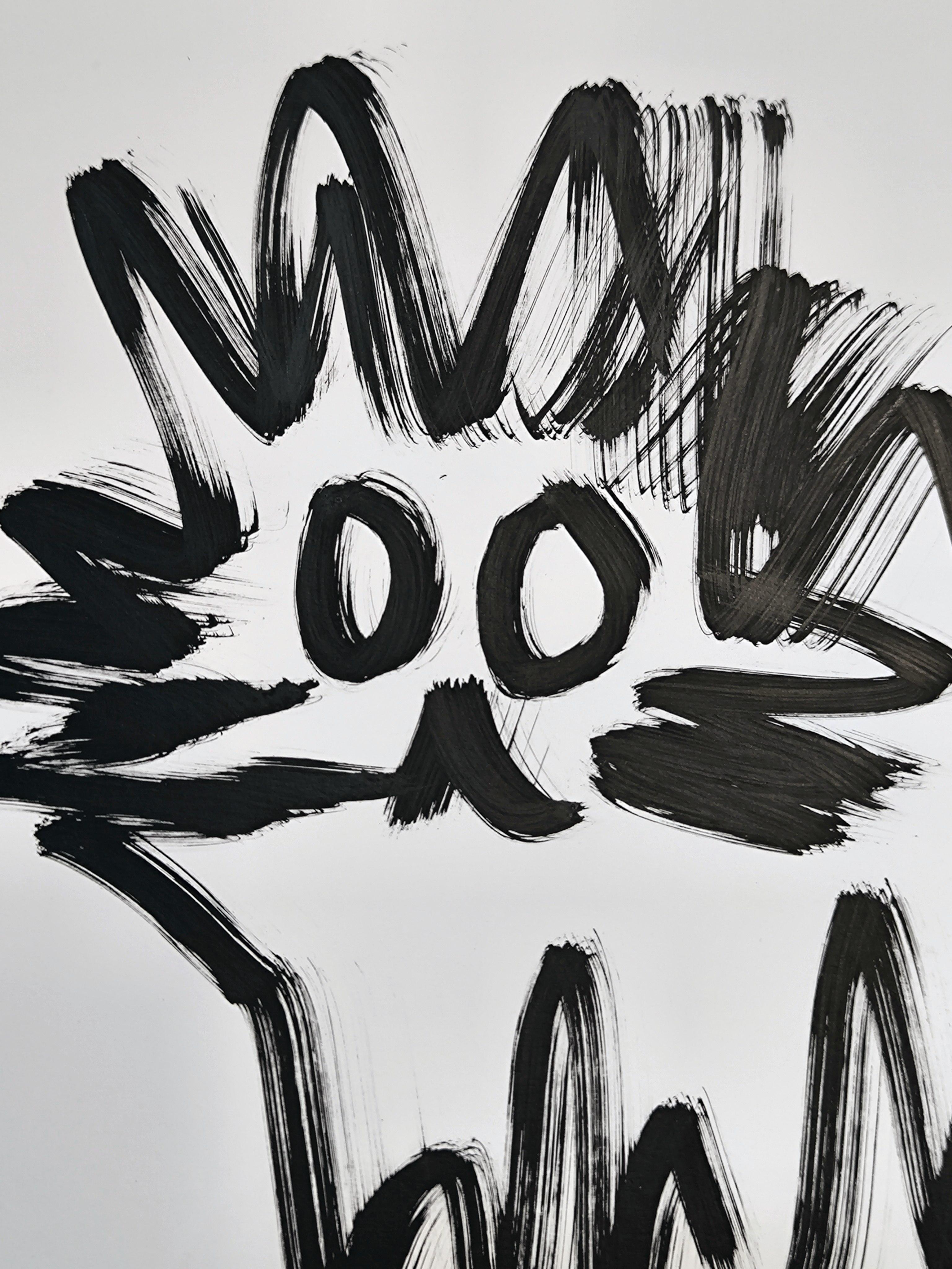 4 Disegni, B&N - Painting Neoespressionismo di Angel Rivas