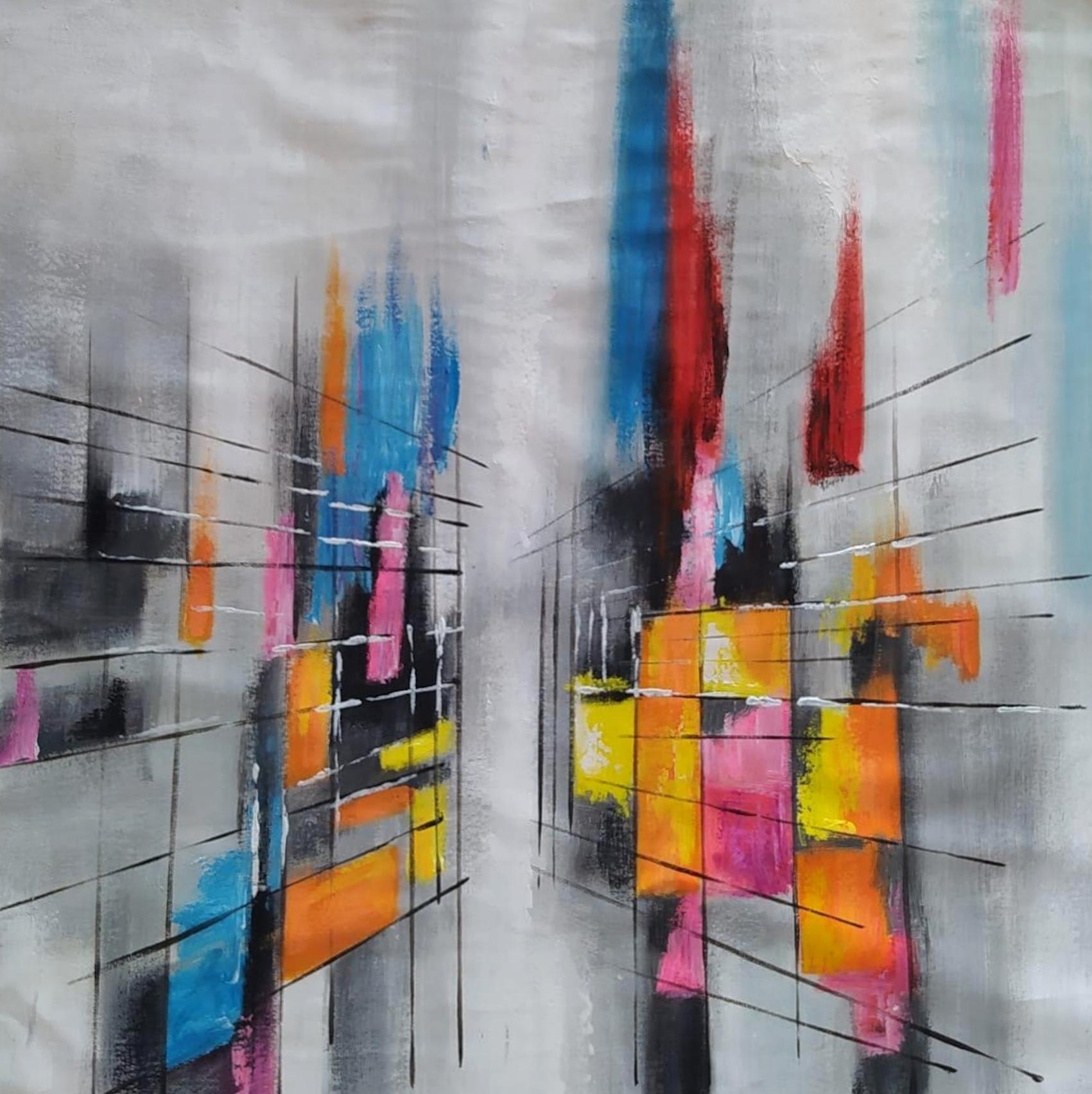 ABSTRACT - Painting by Angel Rivas