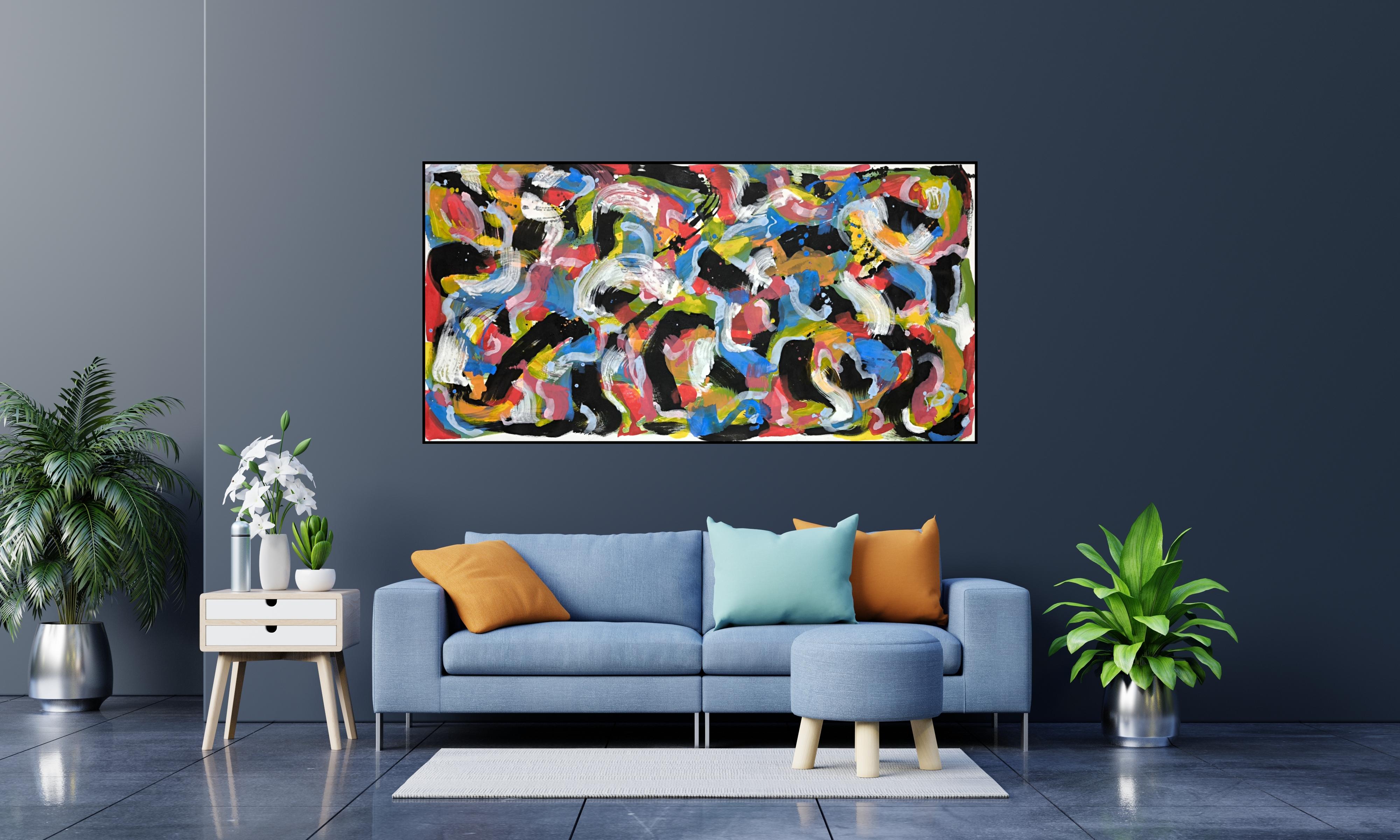 ABSTRAKTE KRÄFTE – Painting von Angel Rivas