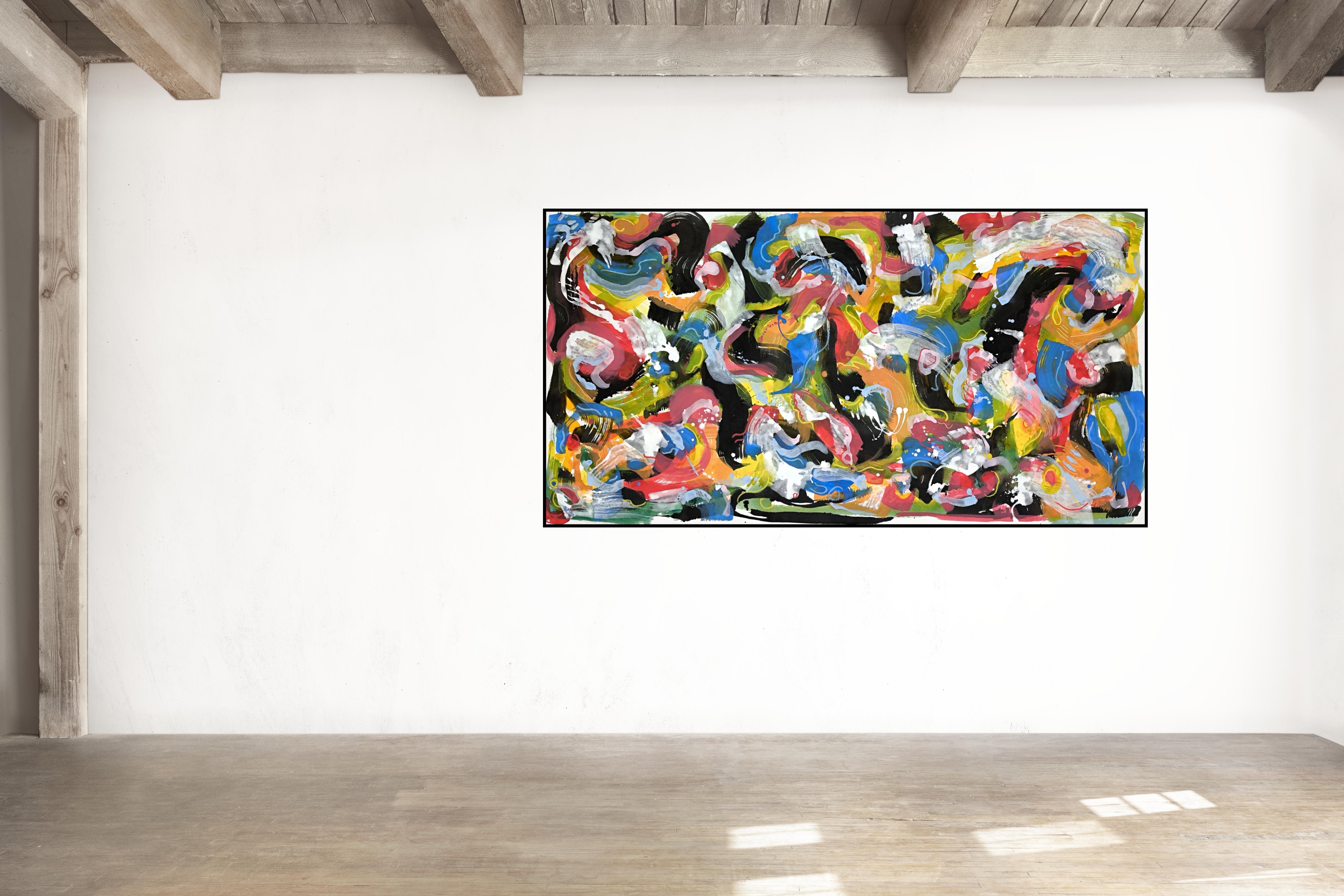 ABSTRAKTE KRÄFTE (Postmoderne), Painting, von Angel Rivas
