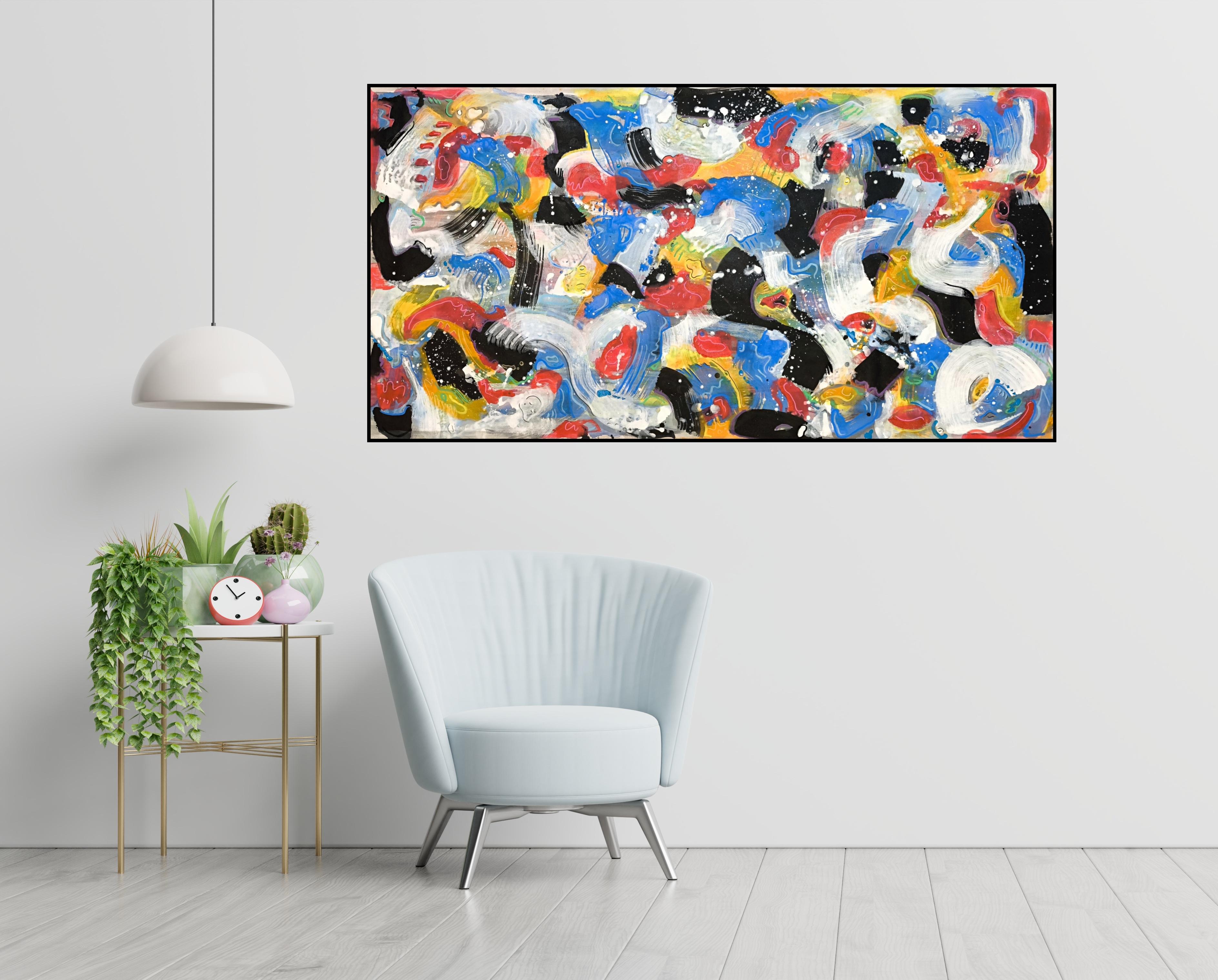 ABSTRACT FORCES - Post-Modern Painting by Angel Rivas