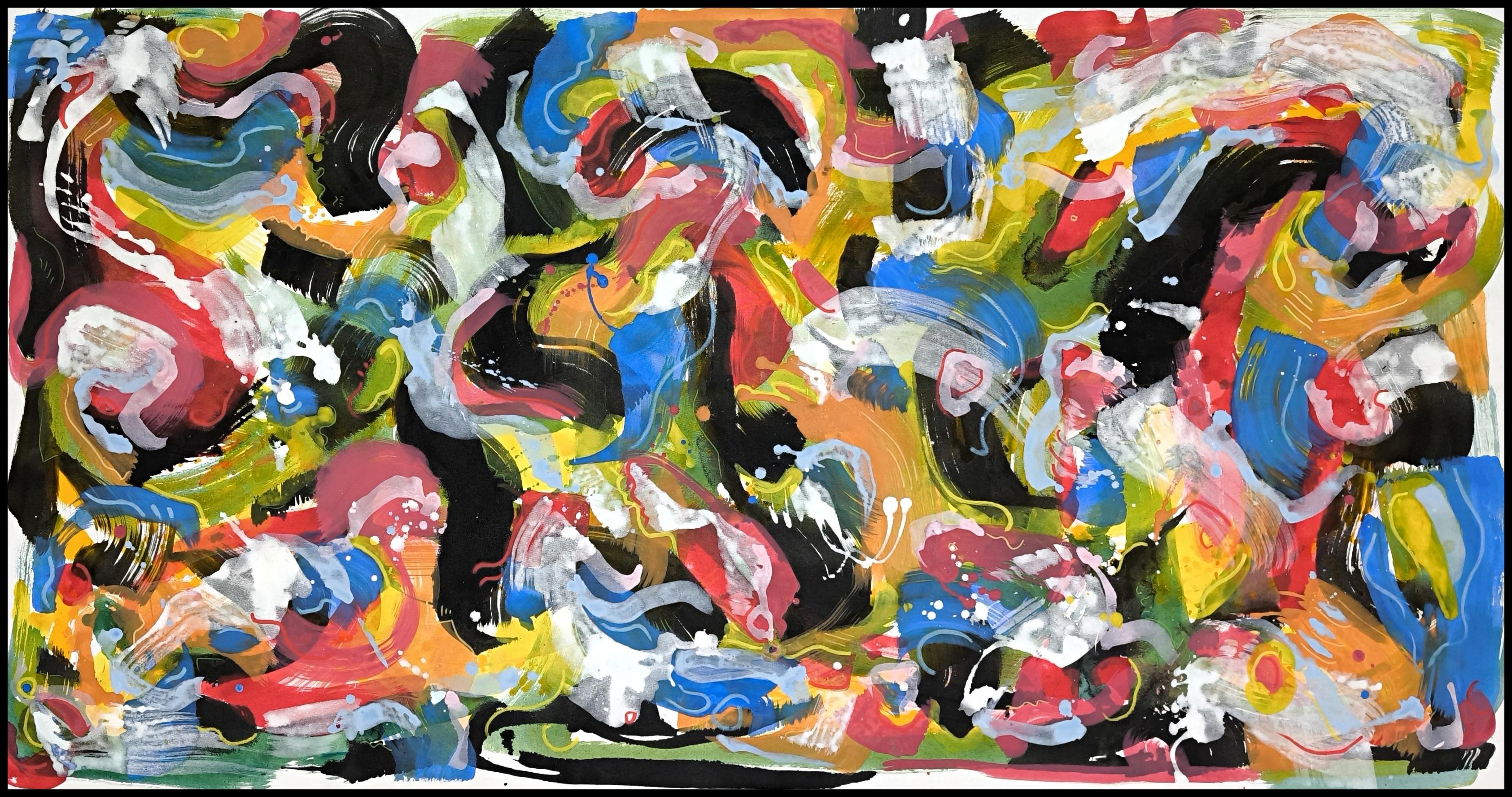 Angel Rivas Abstract Painting – ABSTRAKTE KRÄFTE