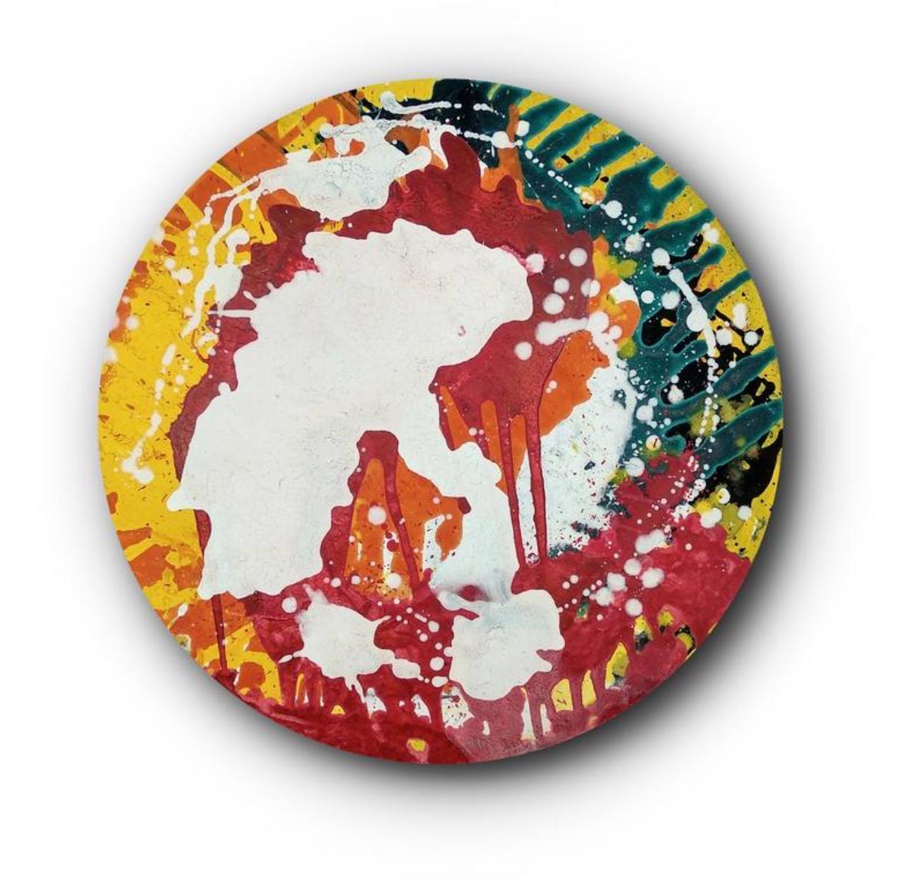 Angel Rivas Abstract Painting - ABSTRACT ROUND 