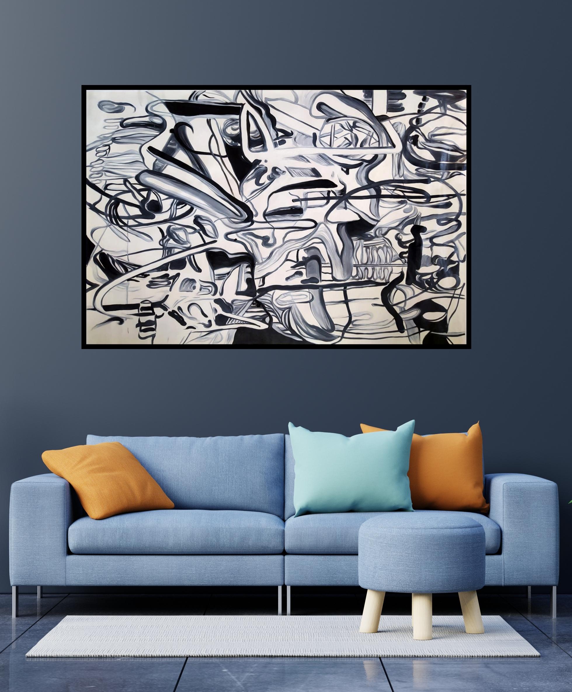 ABSTRACT WALL - Painting by Angel Rivas