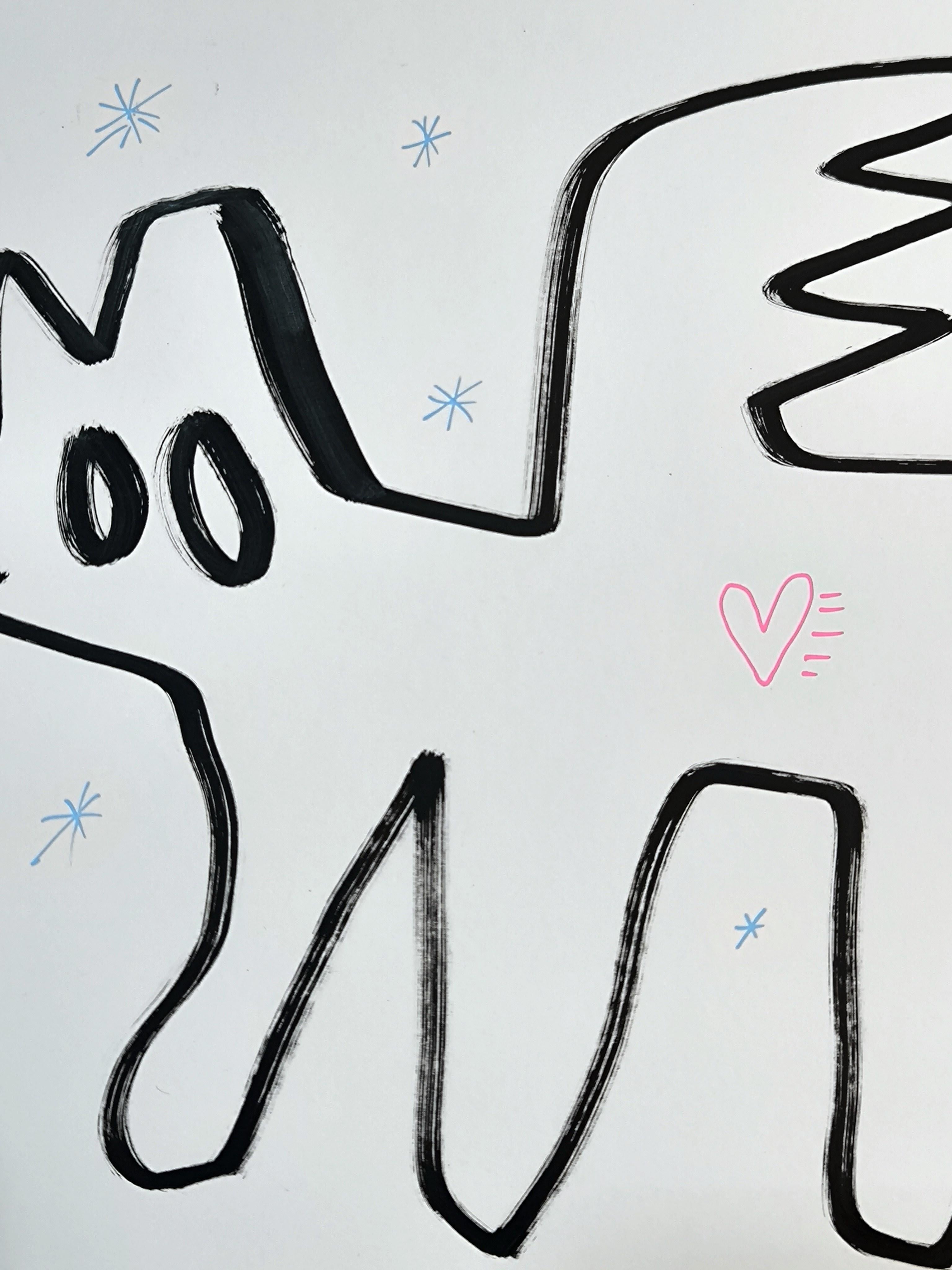 ANGEL DOG - Painting by Angel Rivas