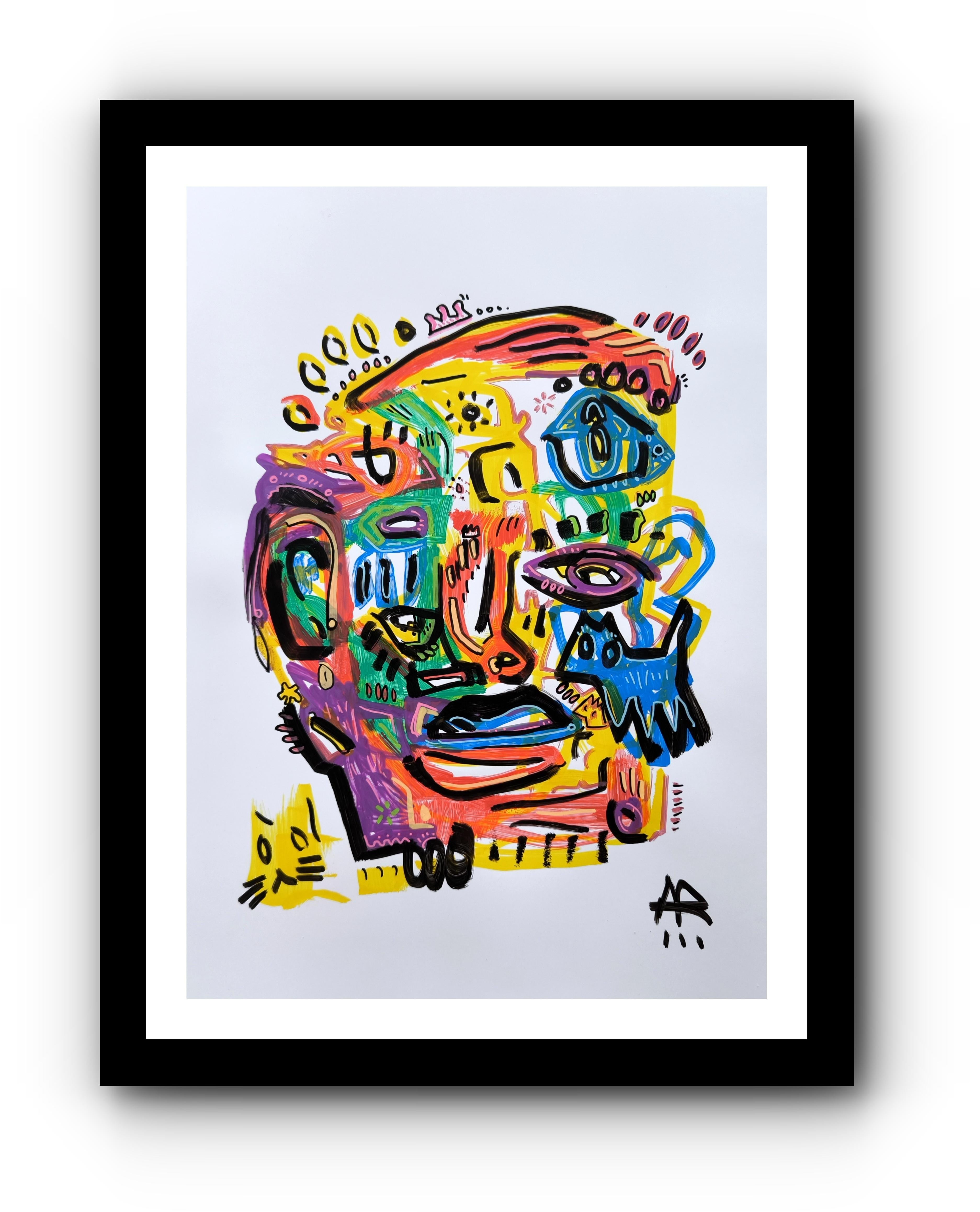 ANIMAL FACE - Painting by Angel Rivas
