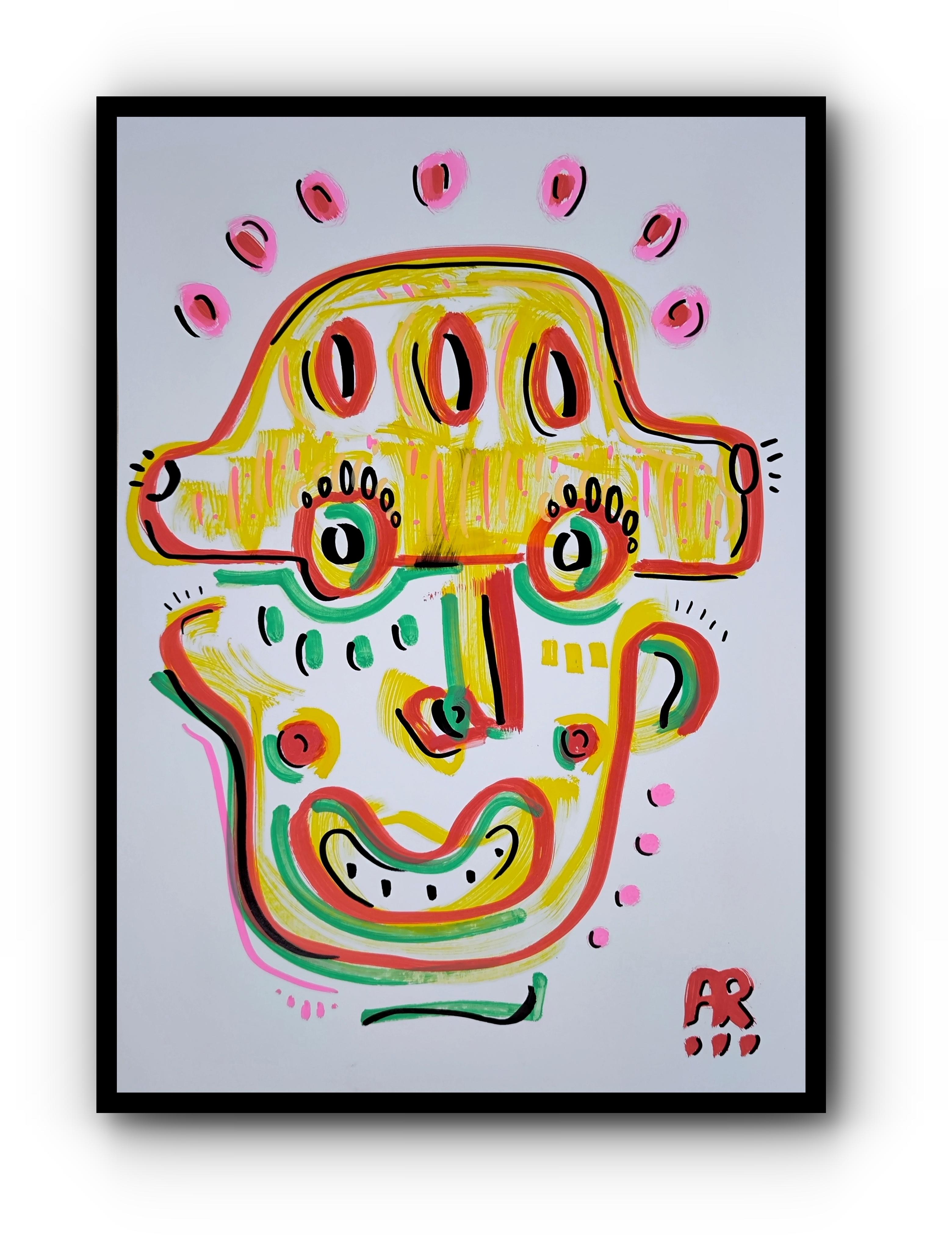 CAR MAN - Painting de Angel Rivas