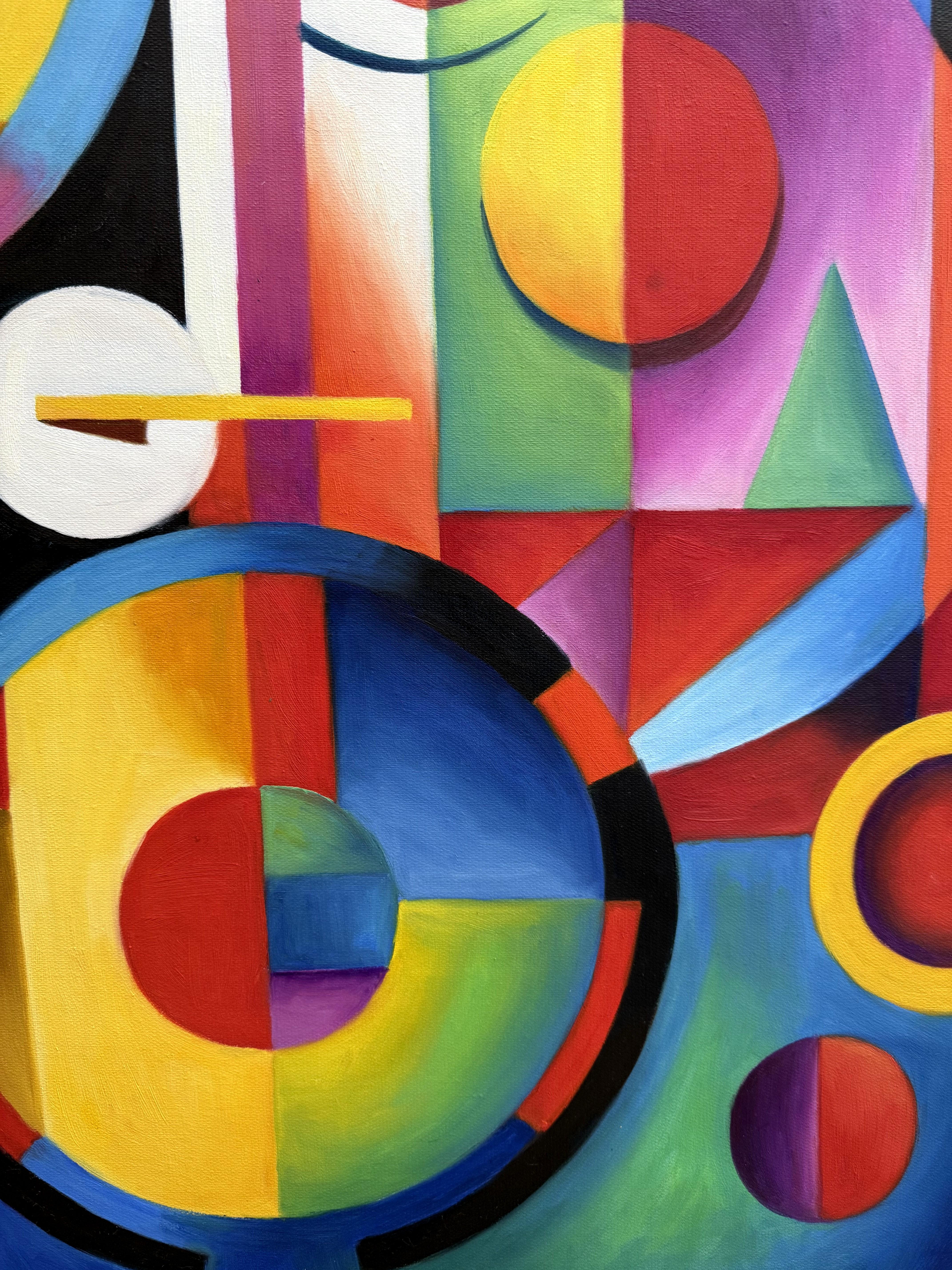 COLORE E FORME - Figurative Painting Nero di Angel Rivas