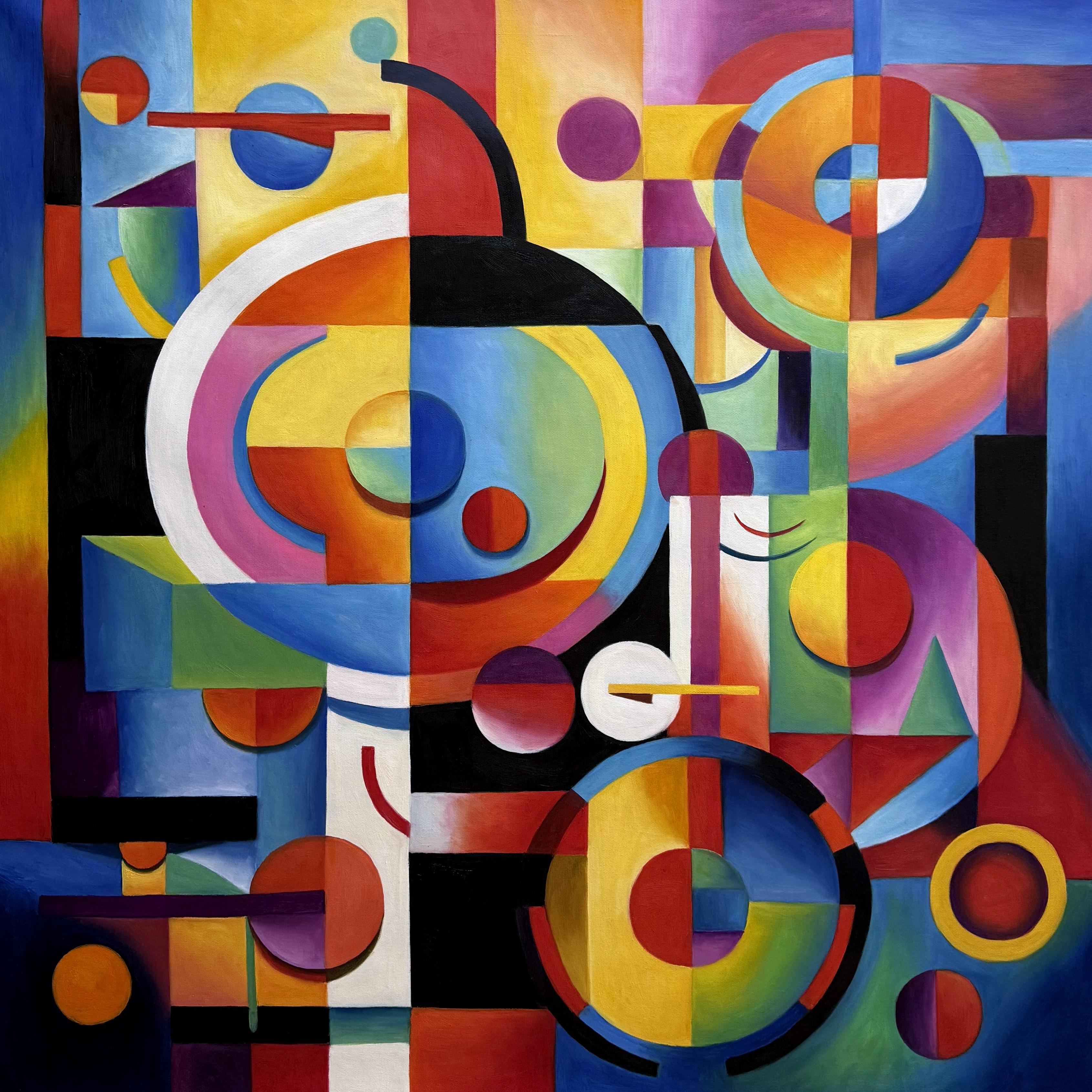Figurative Painting di Angel Rivas - COLORE E FORME