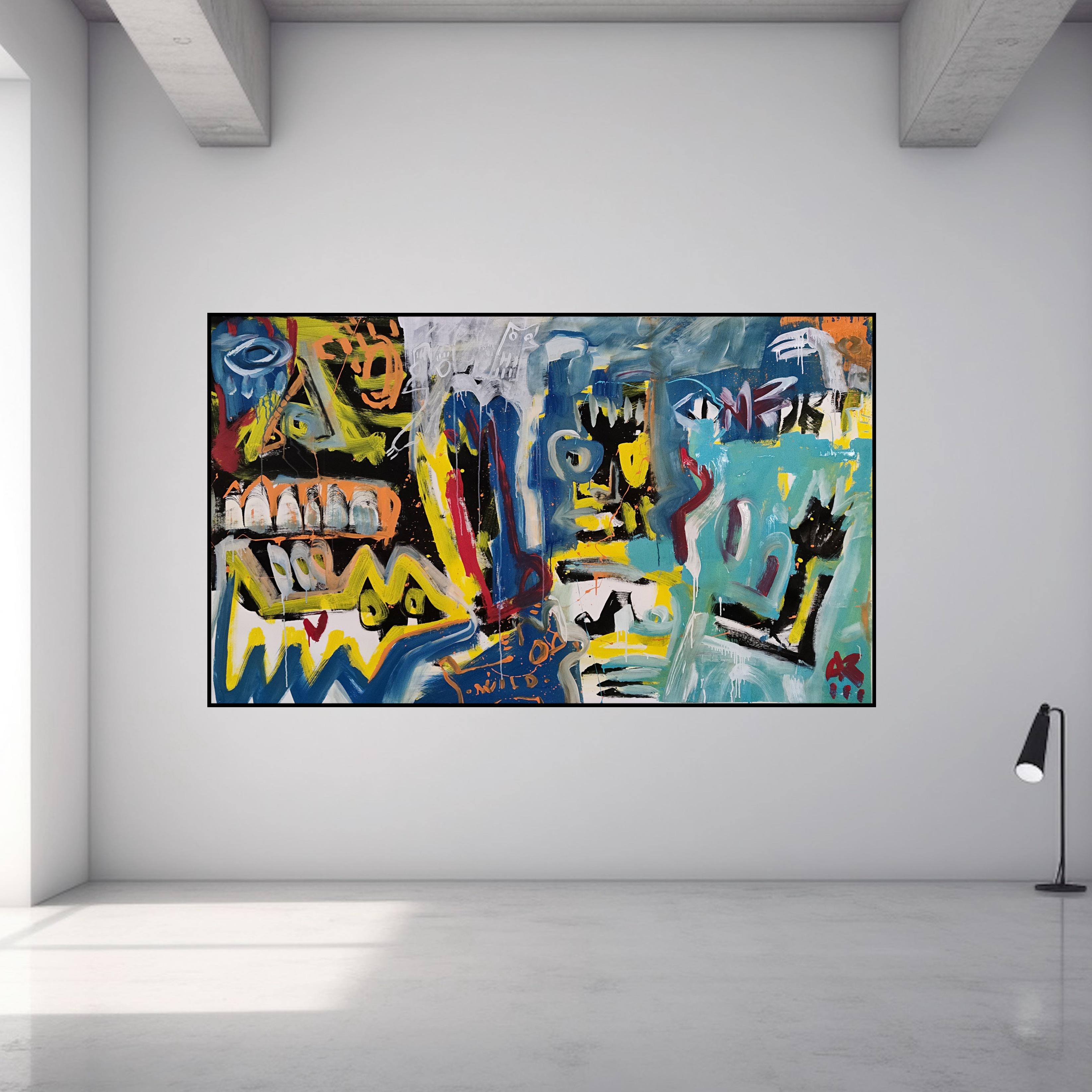 MANOS ARRIBA - Painting de Angel Rivas