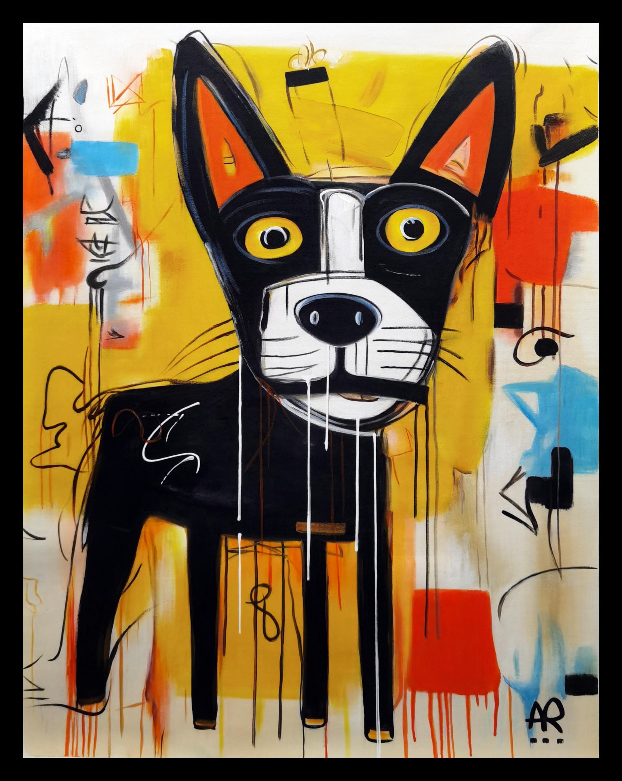 DOG - Painting by Angel Rivas