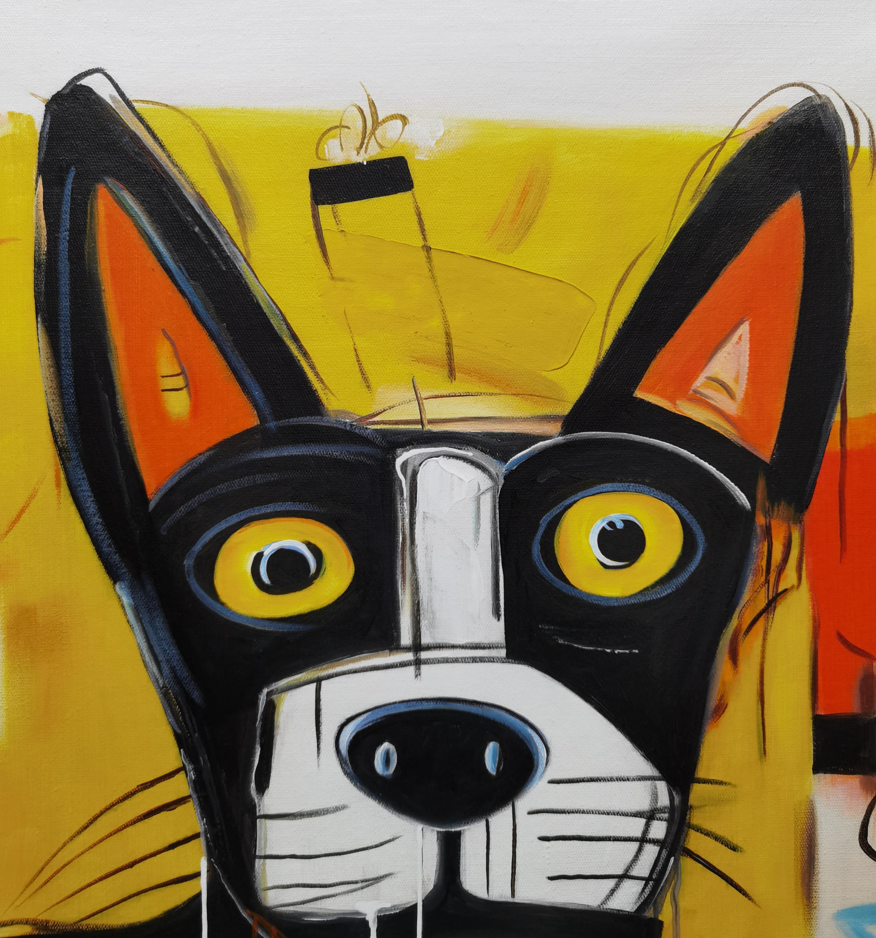 DOG (Moderne), Painting, von Angel Rivas