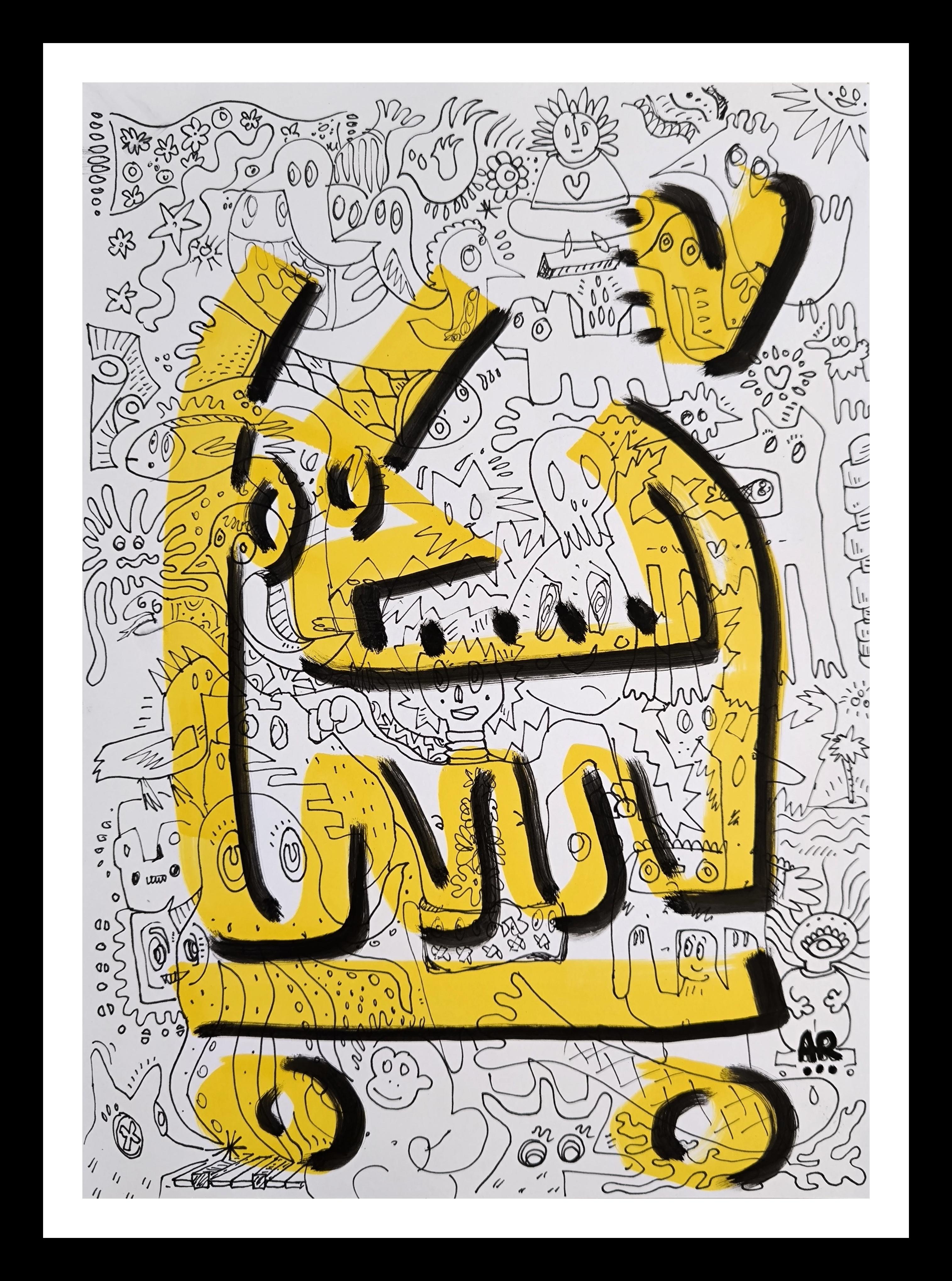 DOODLE - Painting by Angel Rivas
