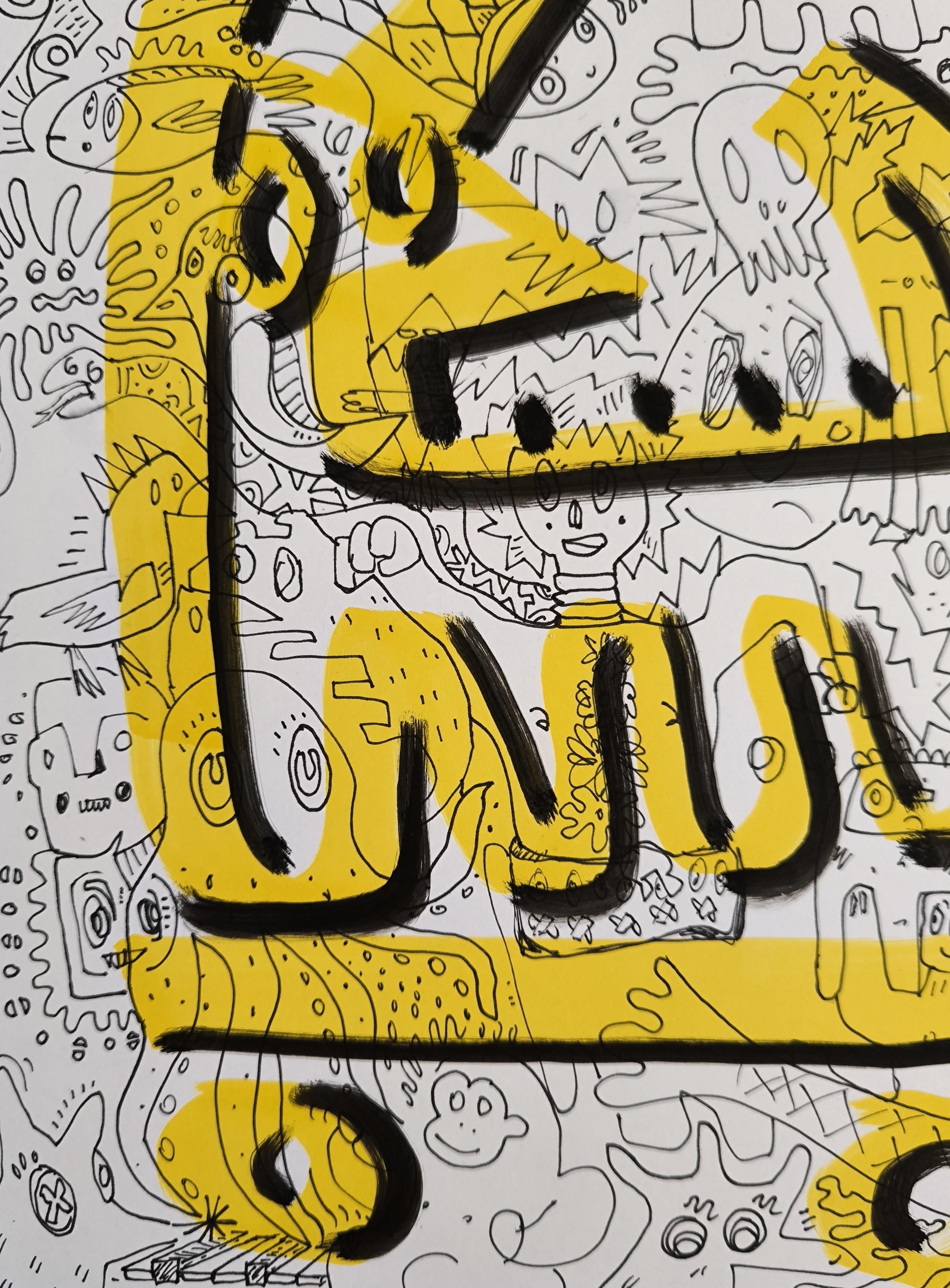 Markers on paper

Shipped well protected, unframed


