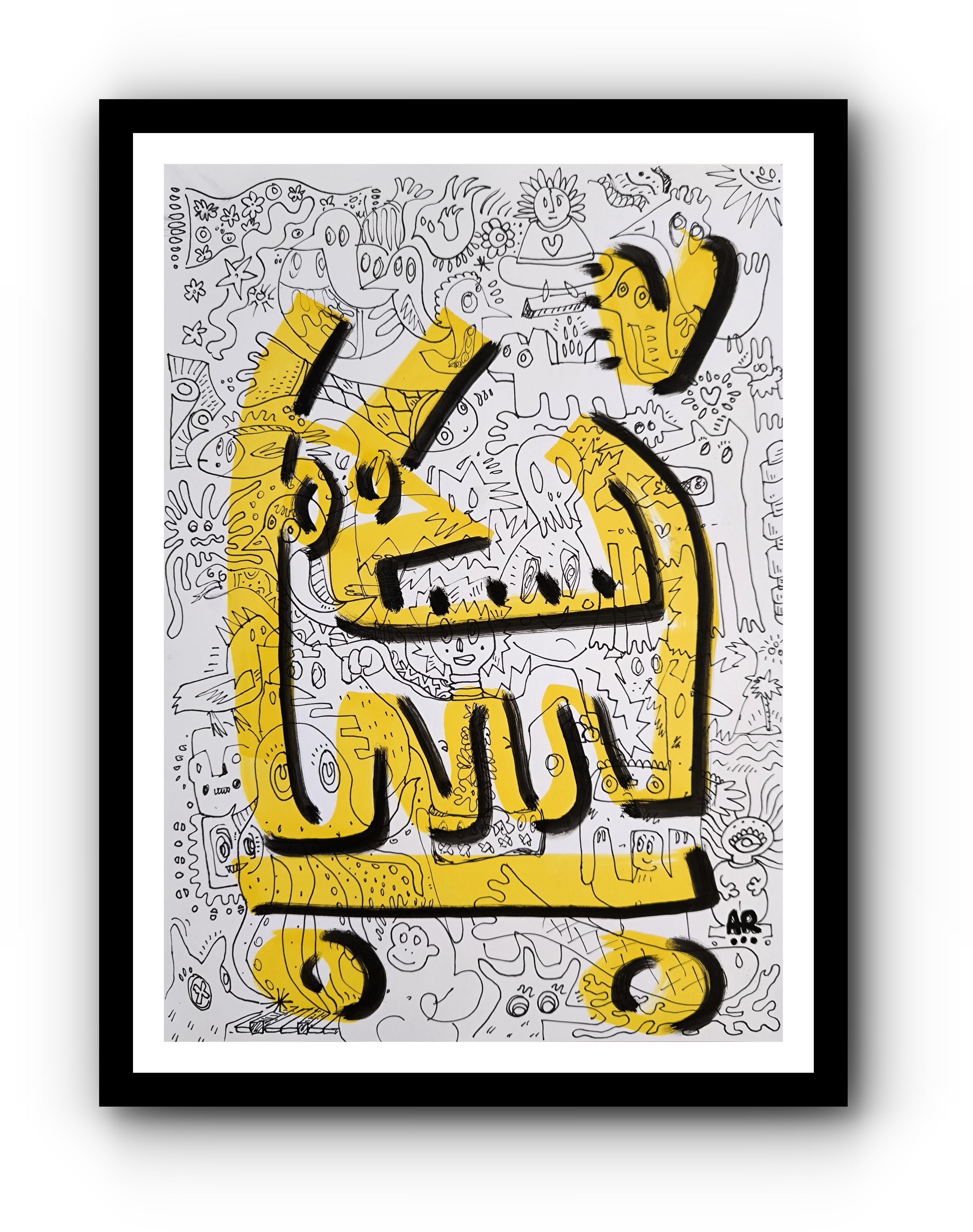 Angel Rivas Animal Painting - DOODLE