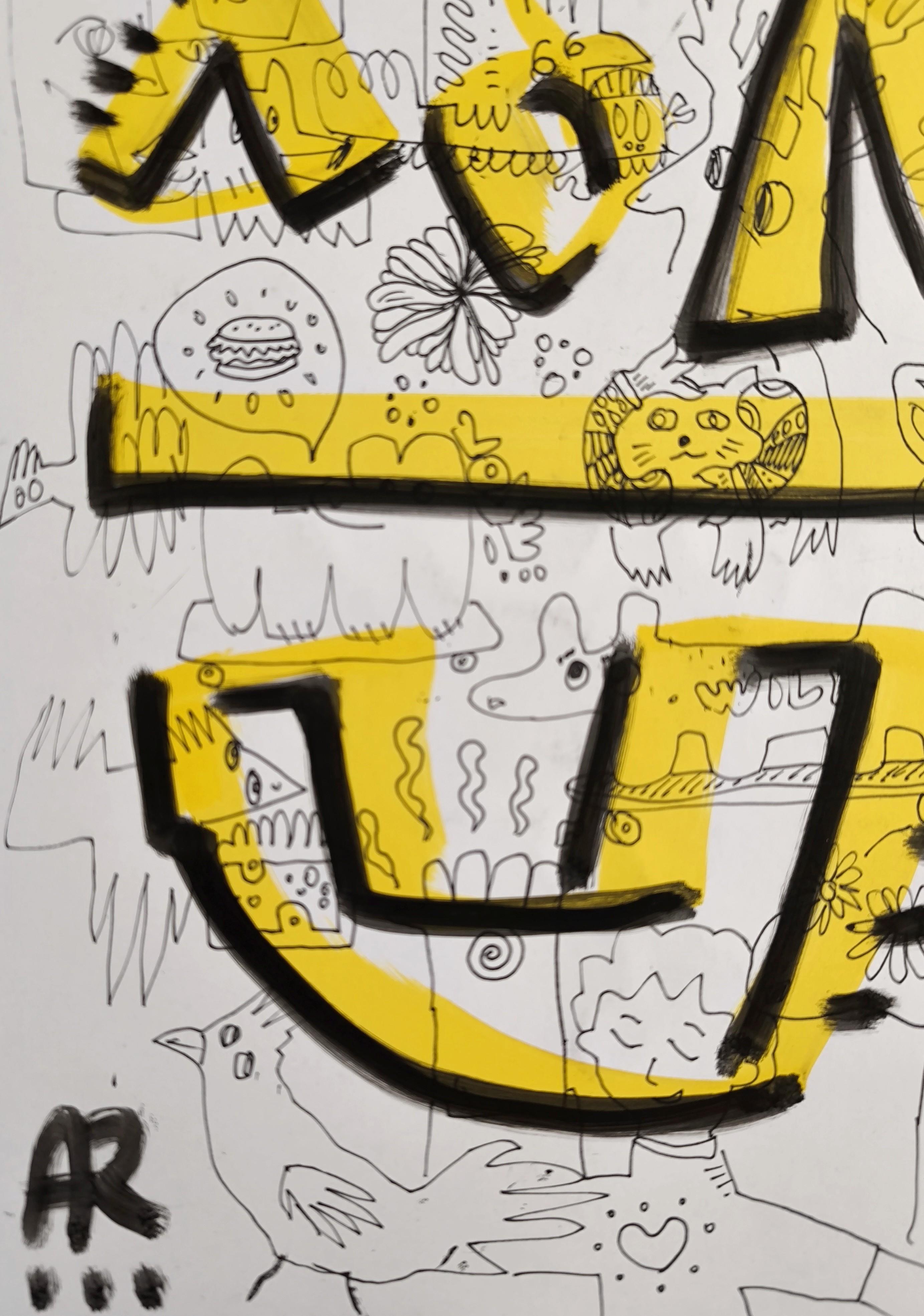 Markers on paper

Shipped well protected, unframed



