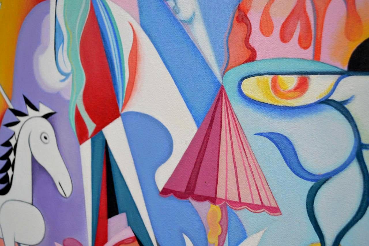 SUEÑO, listo para colgar, pintura acrílica sobre lienzo en venta 2