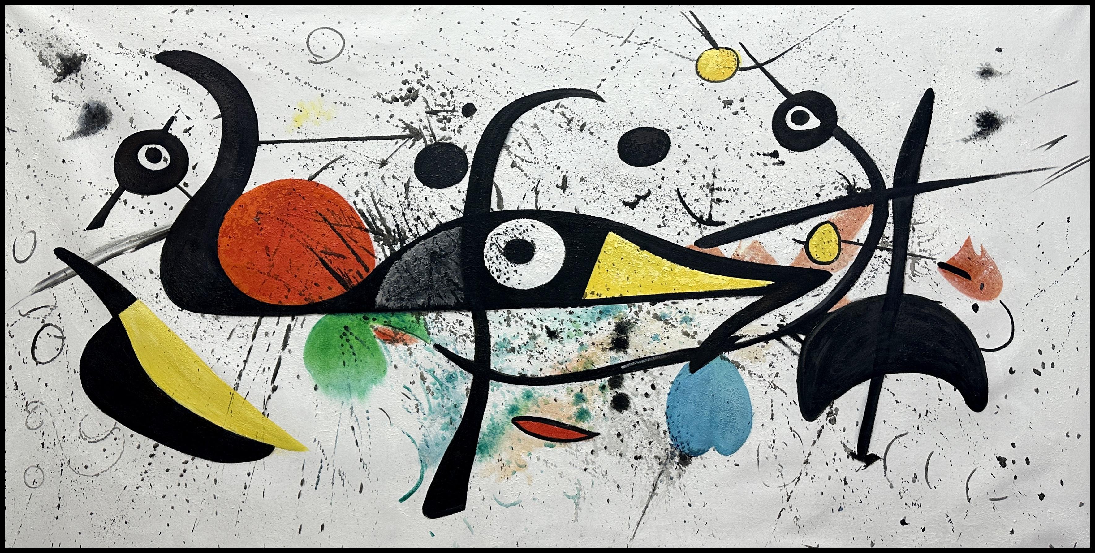 SOGNI DI MIRÓ - Painting di Angel Rivas