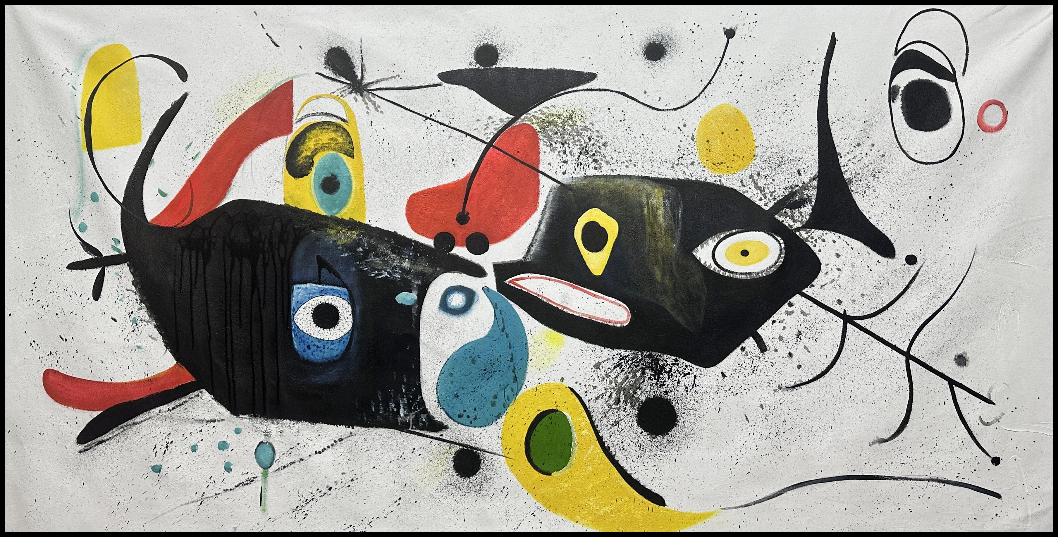 SOGNI DI MIRÓ - Painting di Angel Rivas