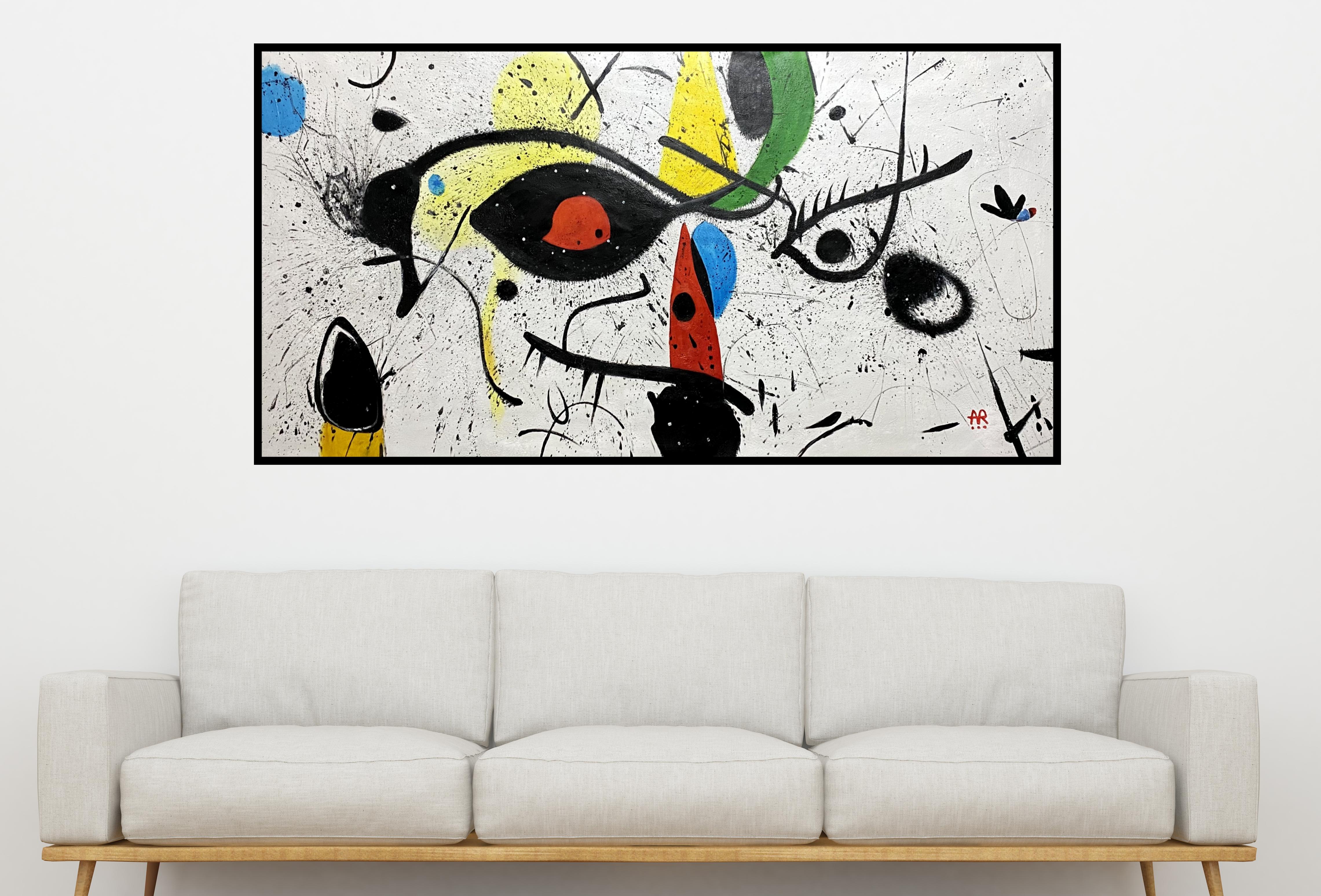 SUEÑOS DE MIRÓ - Painting de Angel Rivas