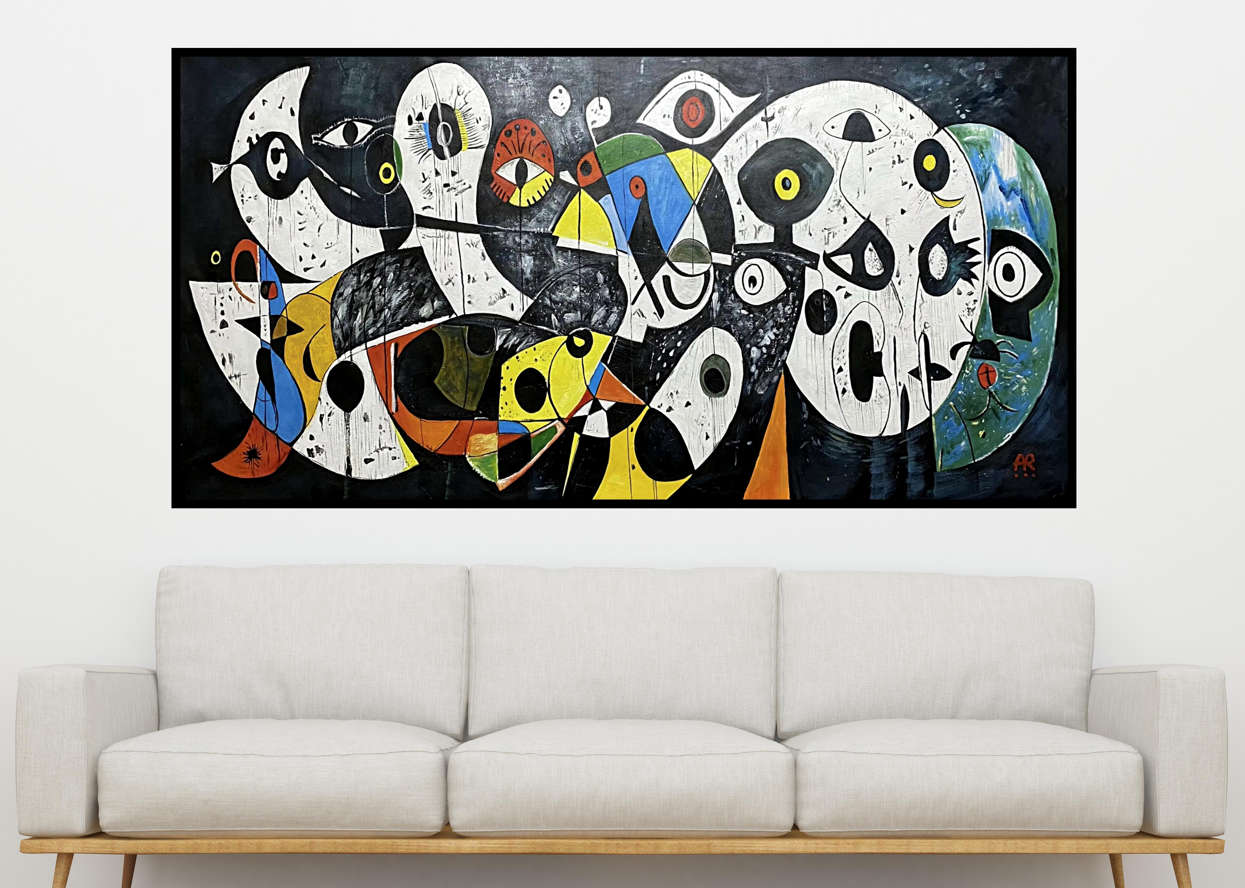 SOGNI DI MIRÓ - Painting di Angel Rivas