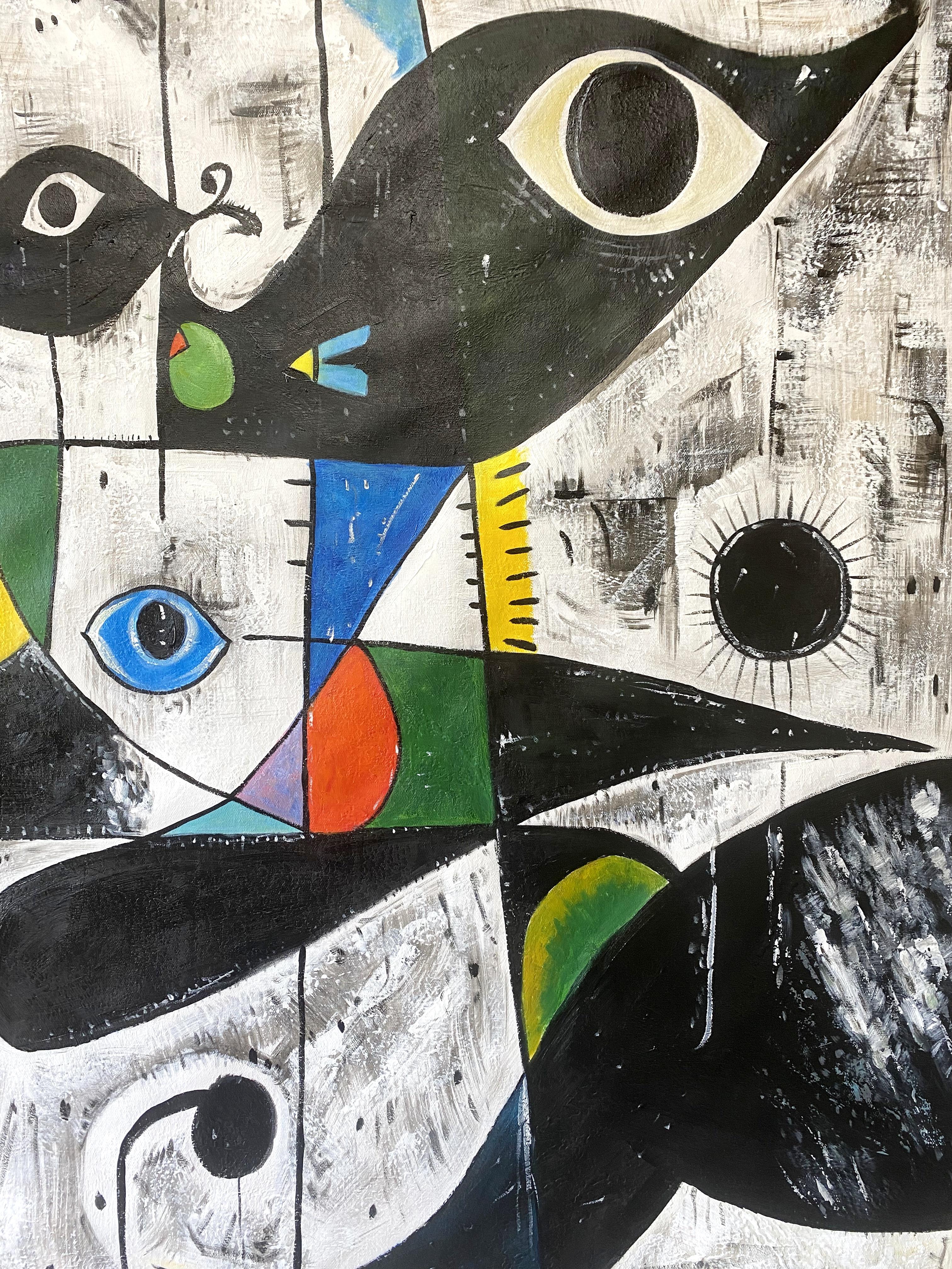 SOGNI DI MIRÓ - Painting di Angel Rivas