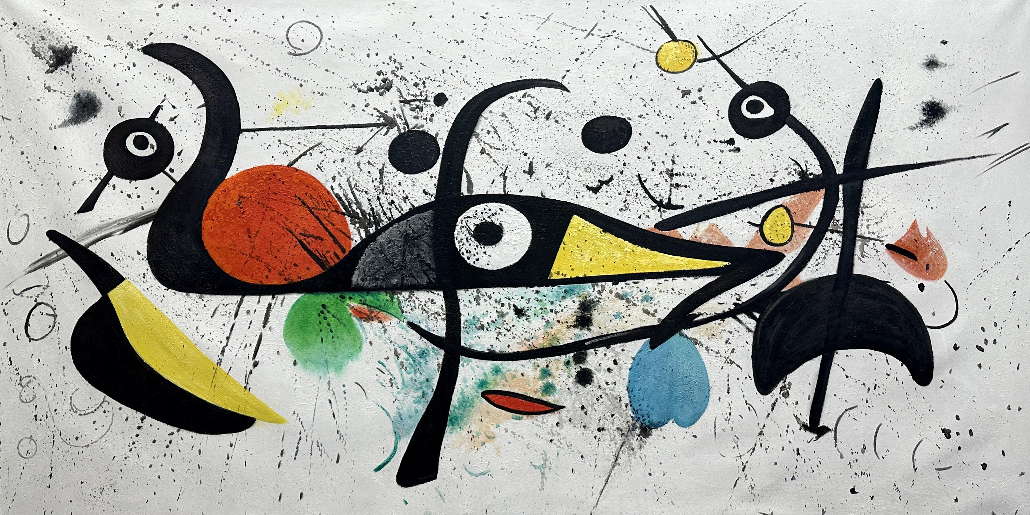 SOGNI DI MIRÓ - Painting Postmoderno di Angel Rivas