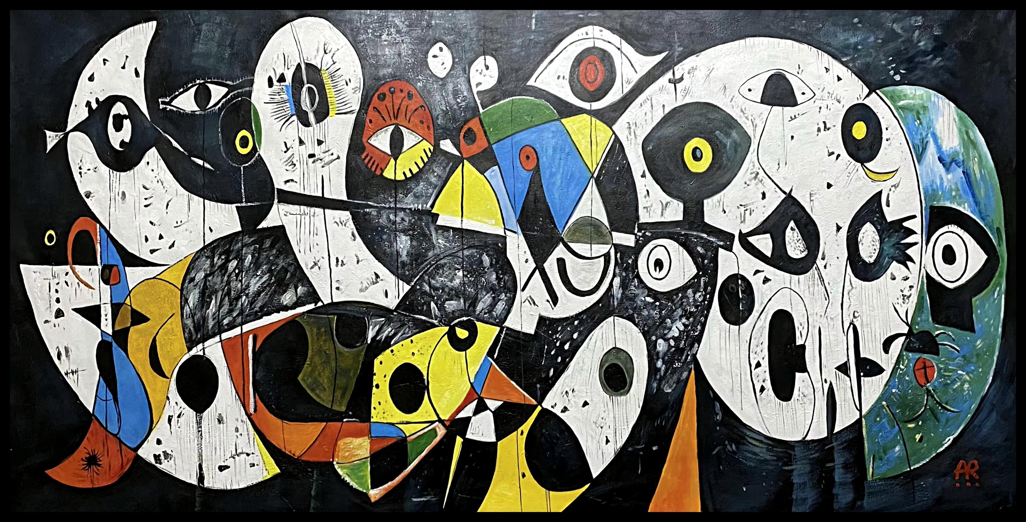 SOGNI DI MIRÓ - Painting Postmoderno di Angel Rivas