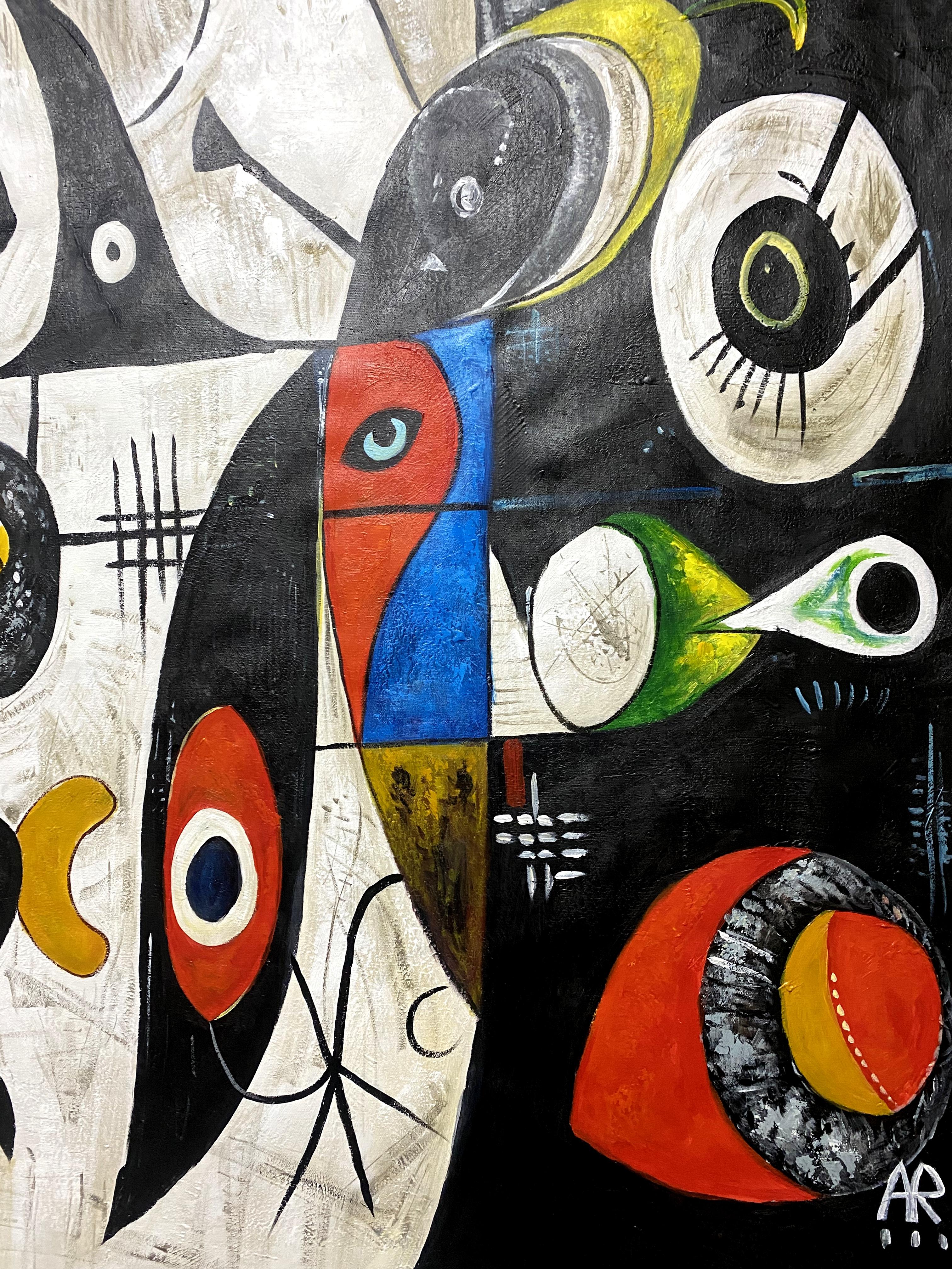 SOGNI DI MIRÓ - Painting Postmoderno di Angel Rivas