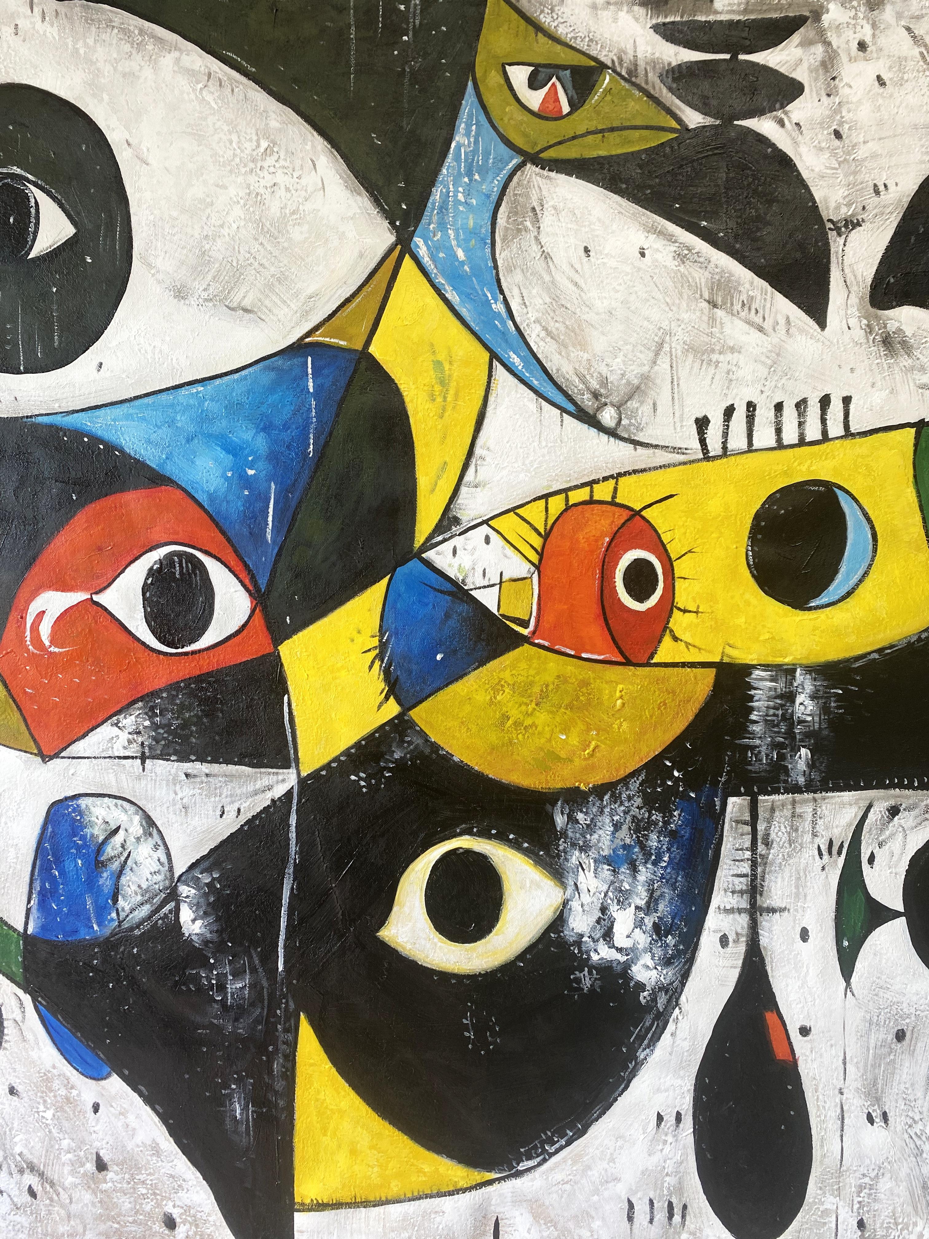 SOGNI DI MIRÓ - Painting Postmoderno di Angel Rivas