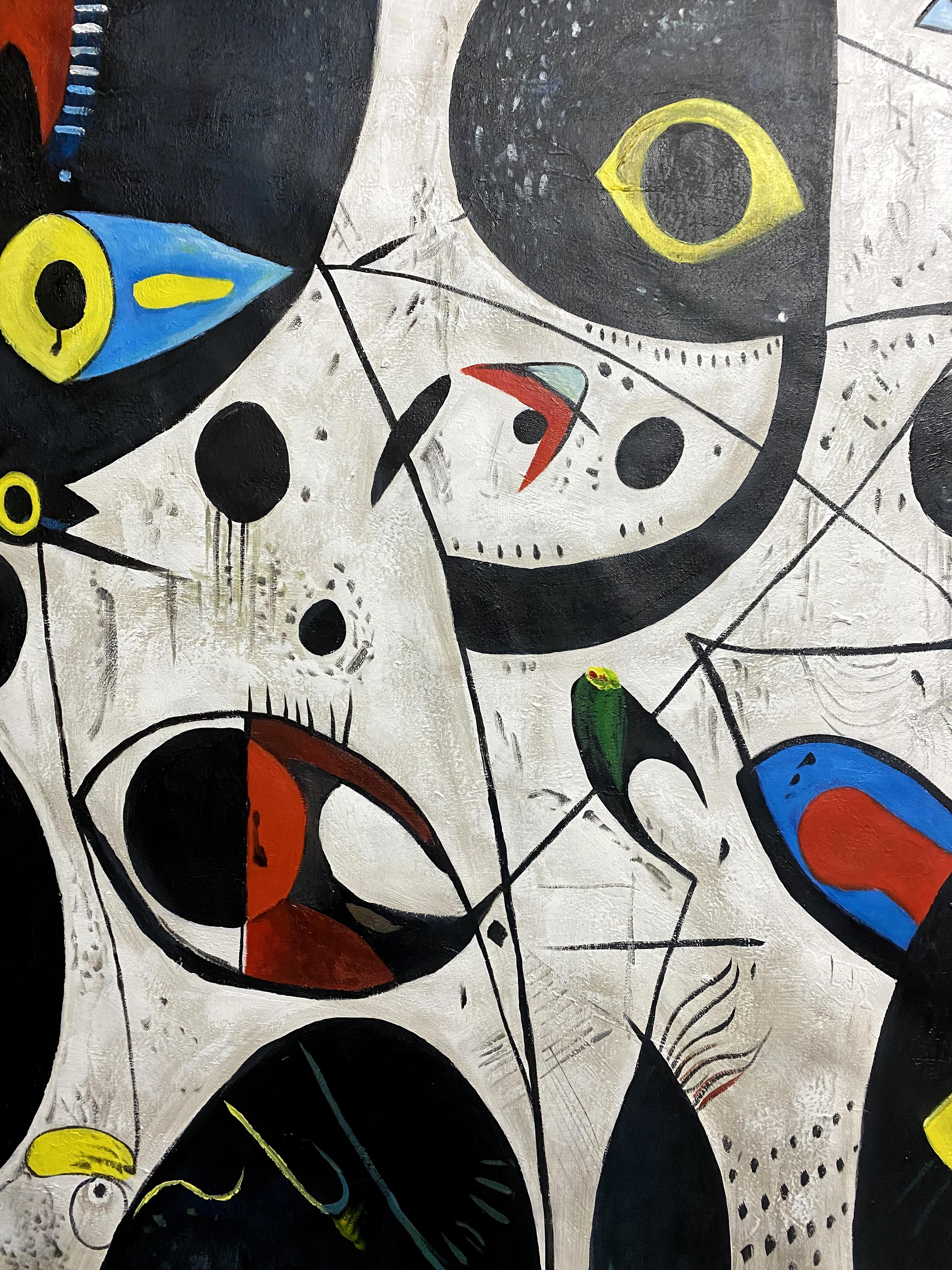 SOGNI DI MIRÓ - Painting Postmoderno di Angel Rivas