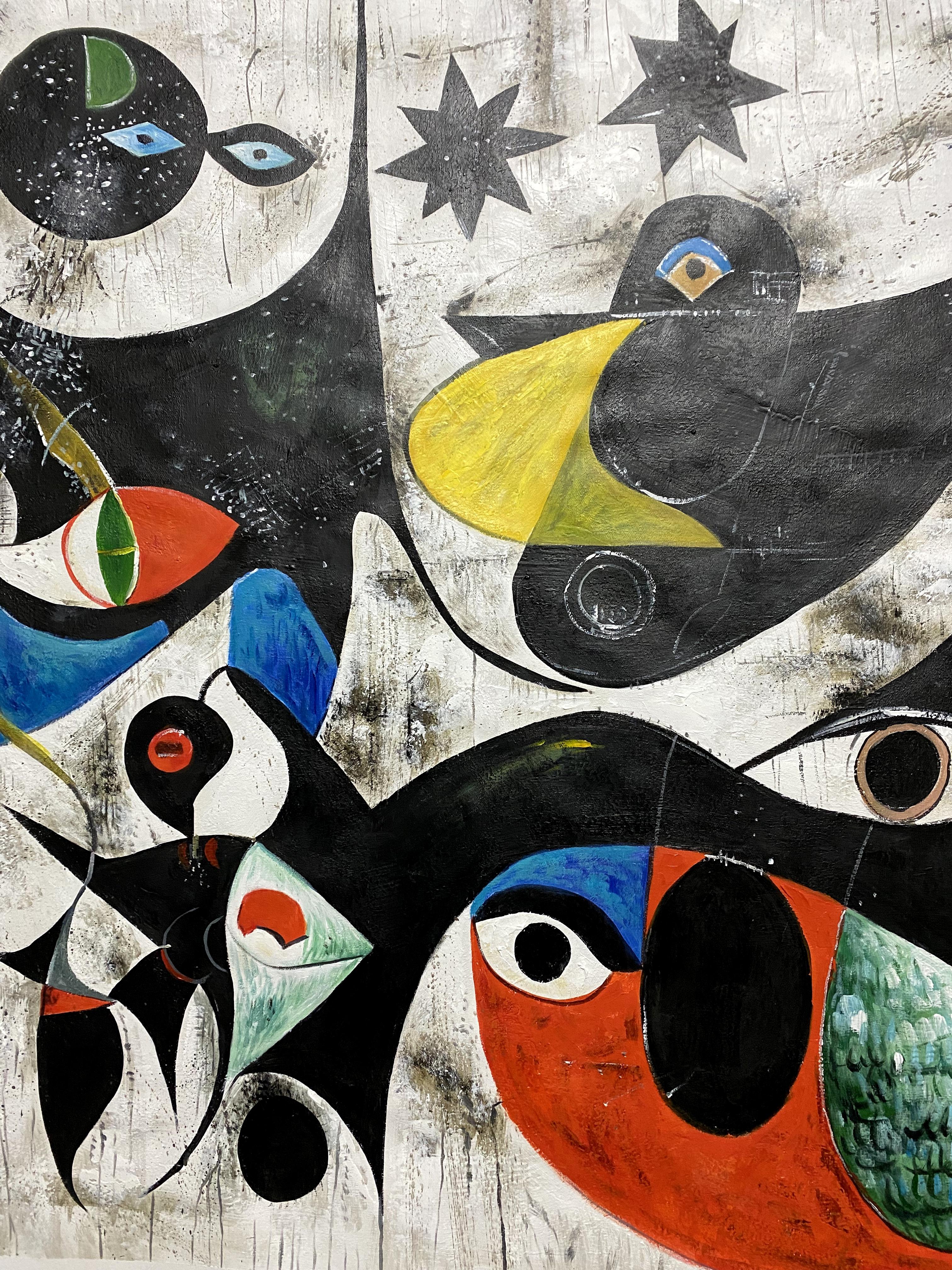 SOGNI DI MIRÓ - Painting Postmoderno di Angel Rivas