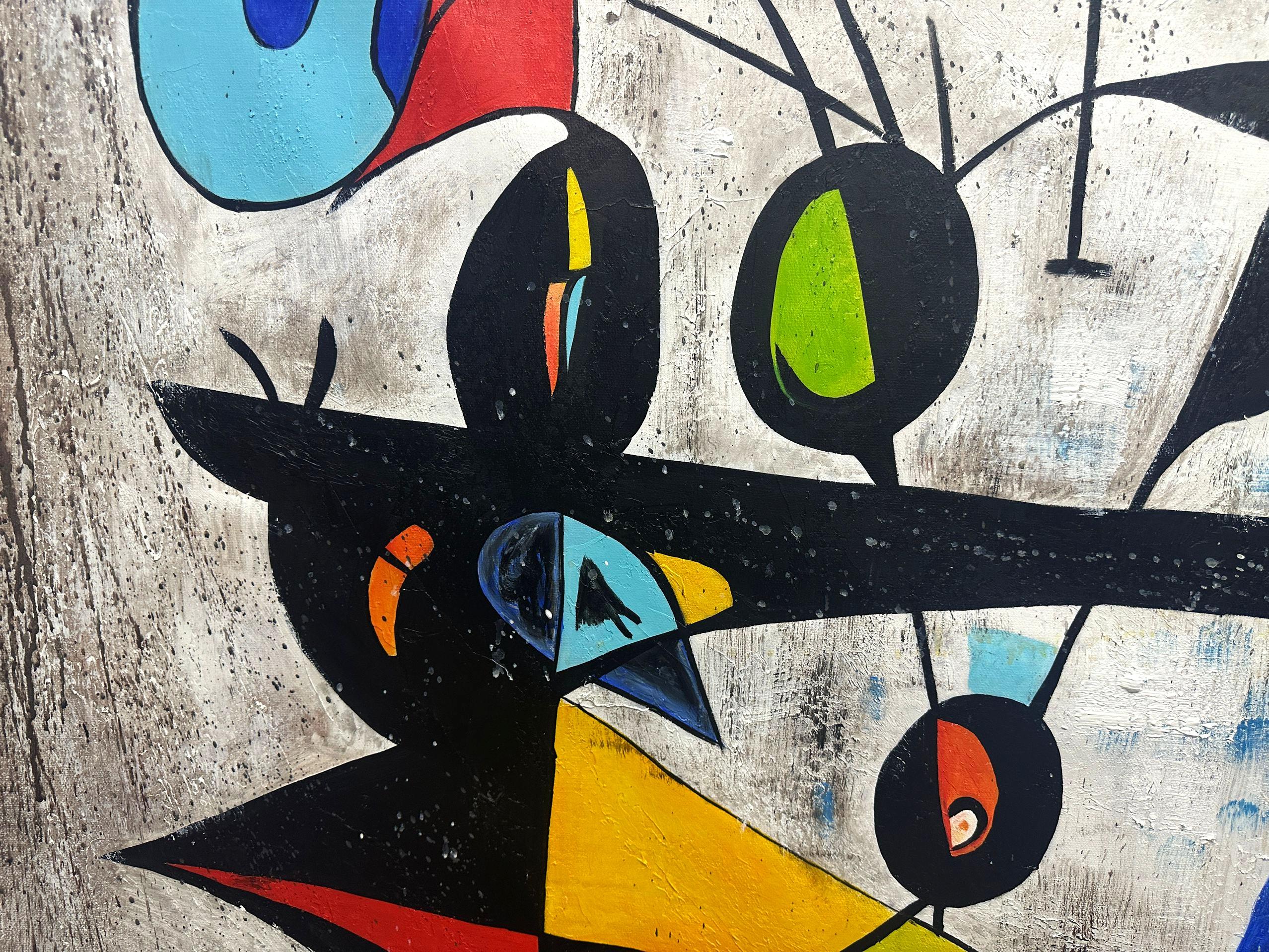 SUEÑOS DE MIRÓ - Painting Posmoderno de Angel Rivas