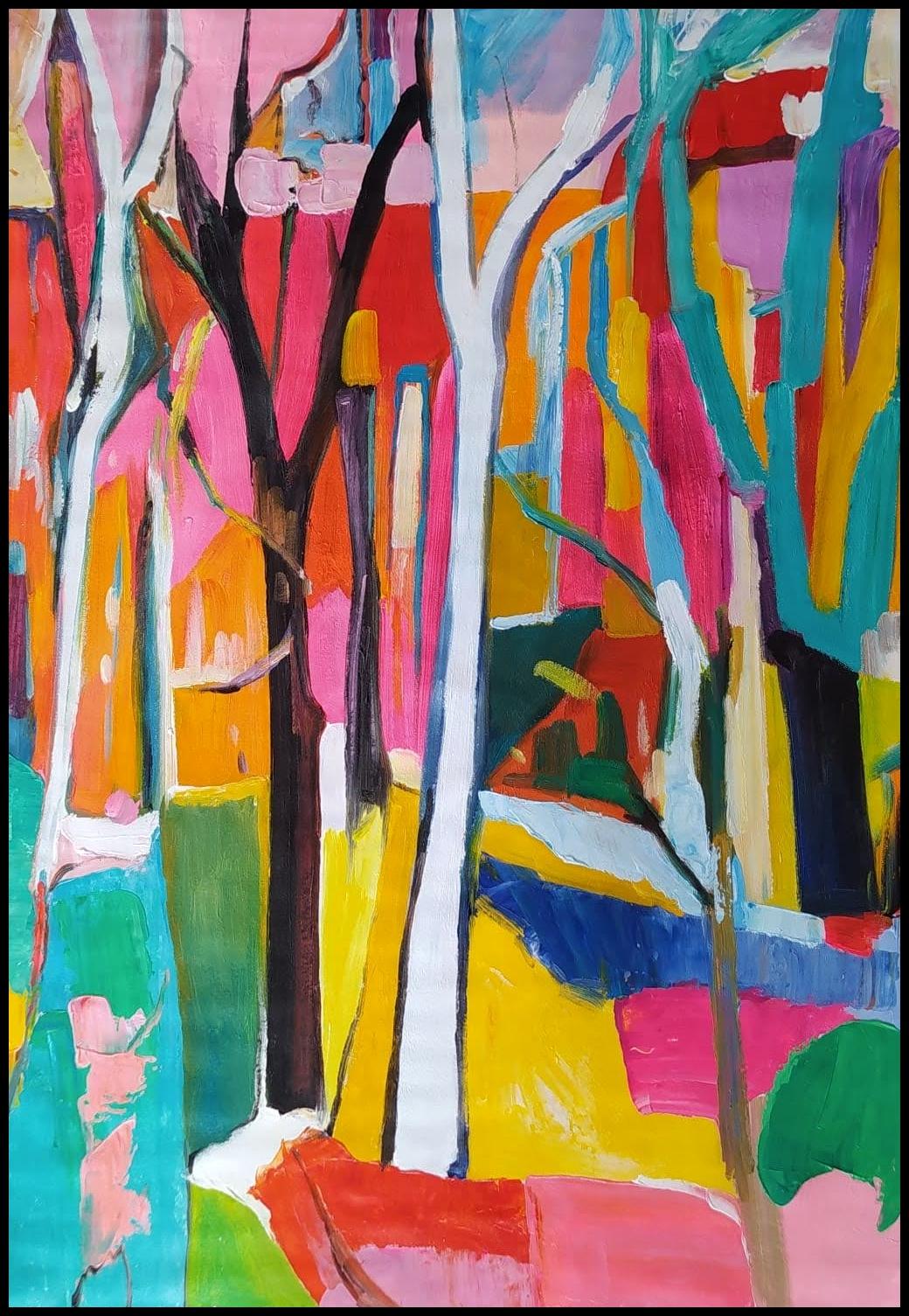 FOREST - Pop Art Painting by Angel Rivas